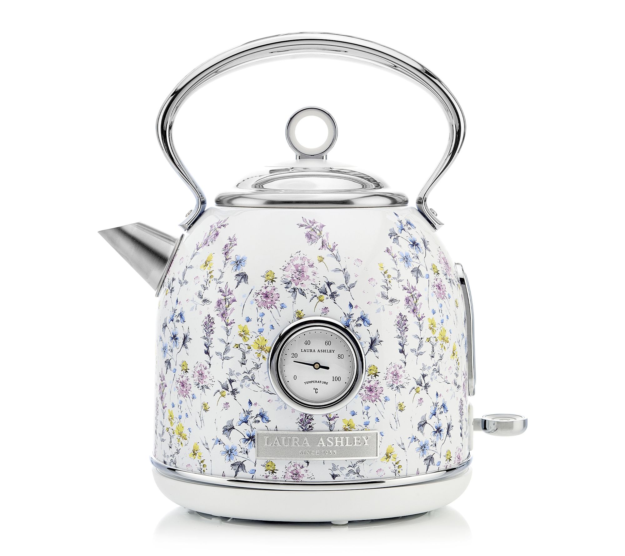 Laura Ashley Stainless Steel 1.7L Dome Electric Kettle