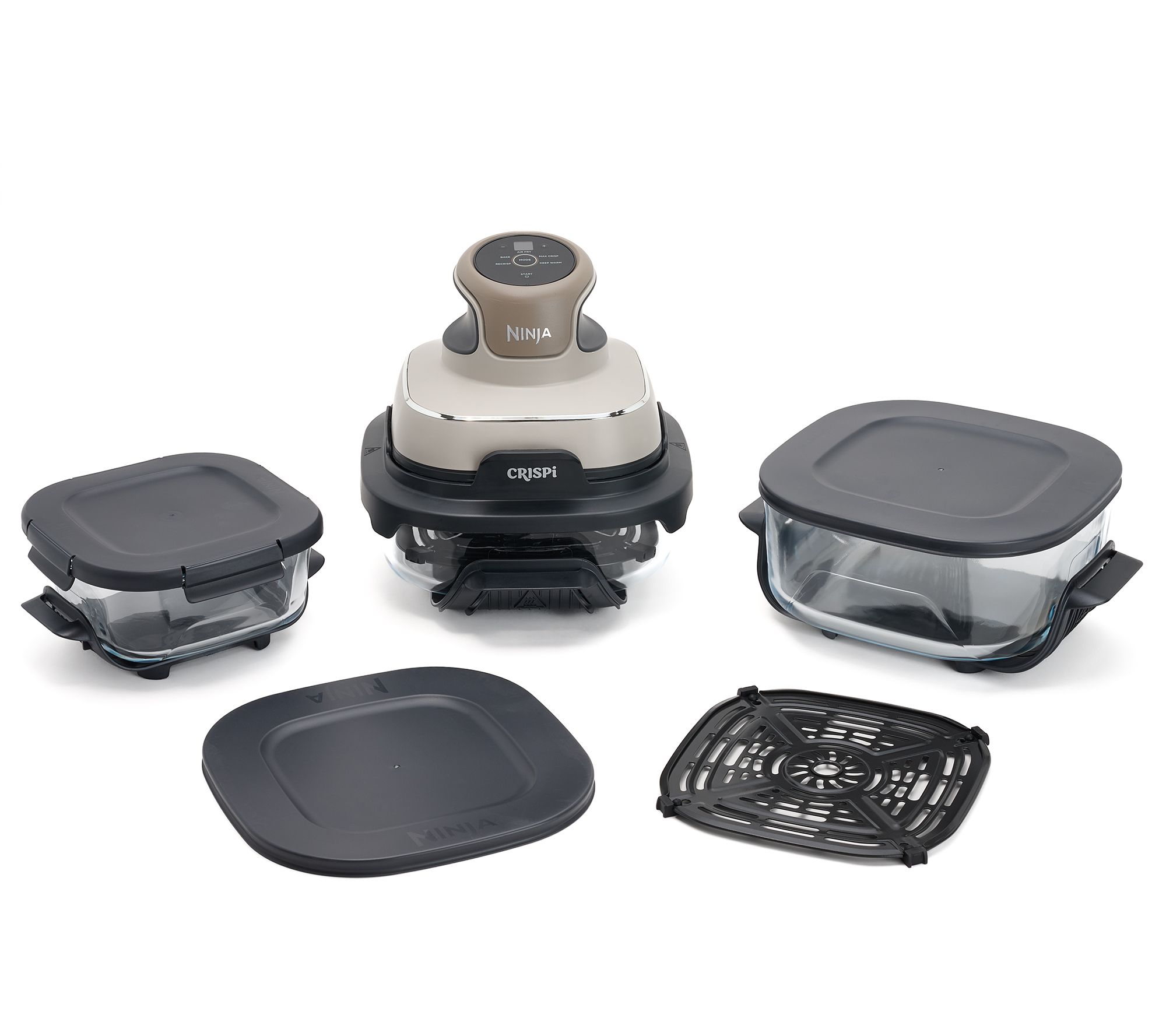 Ninja Crispi 4-in-1 Portable Glass Air Fryer Cooking System w/3 Containers