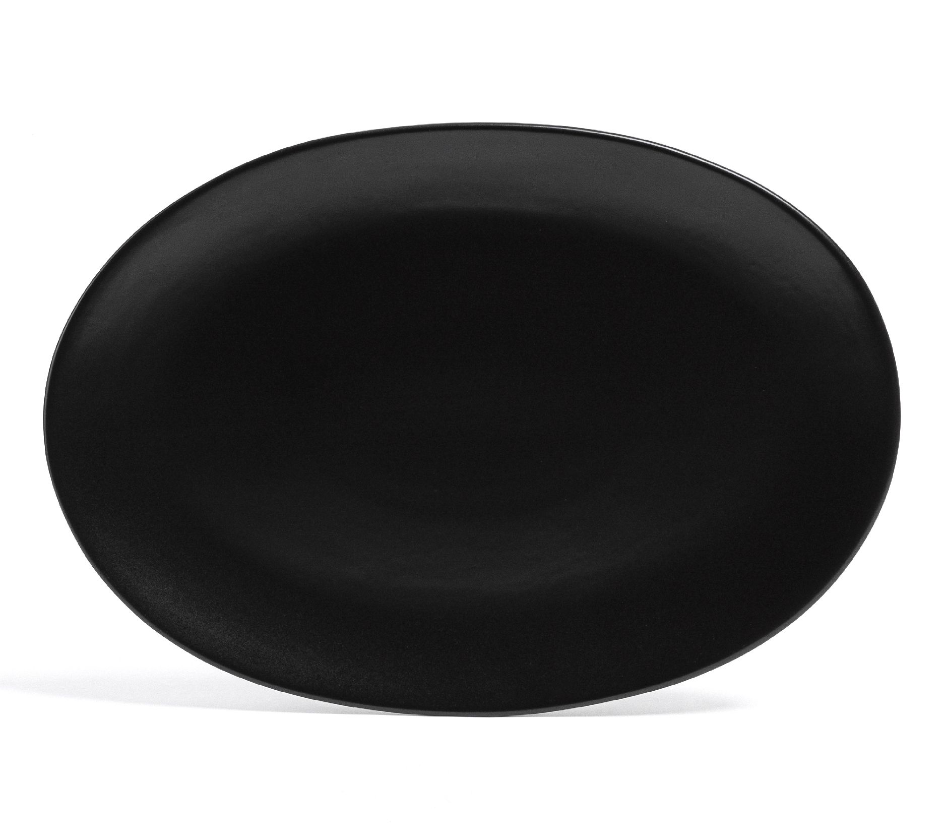 over&back Coupe Semi Matte Stoneware Oval Serving Platter