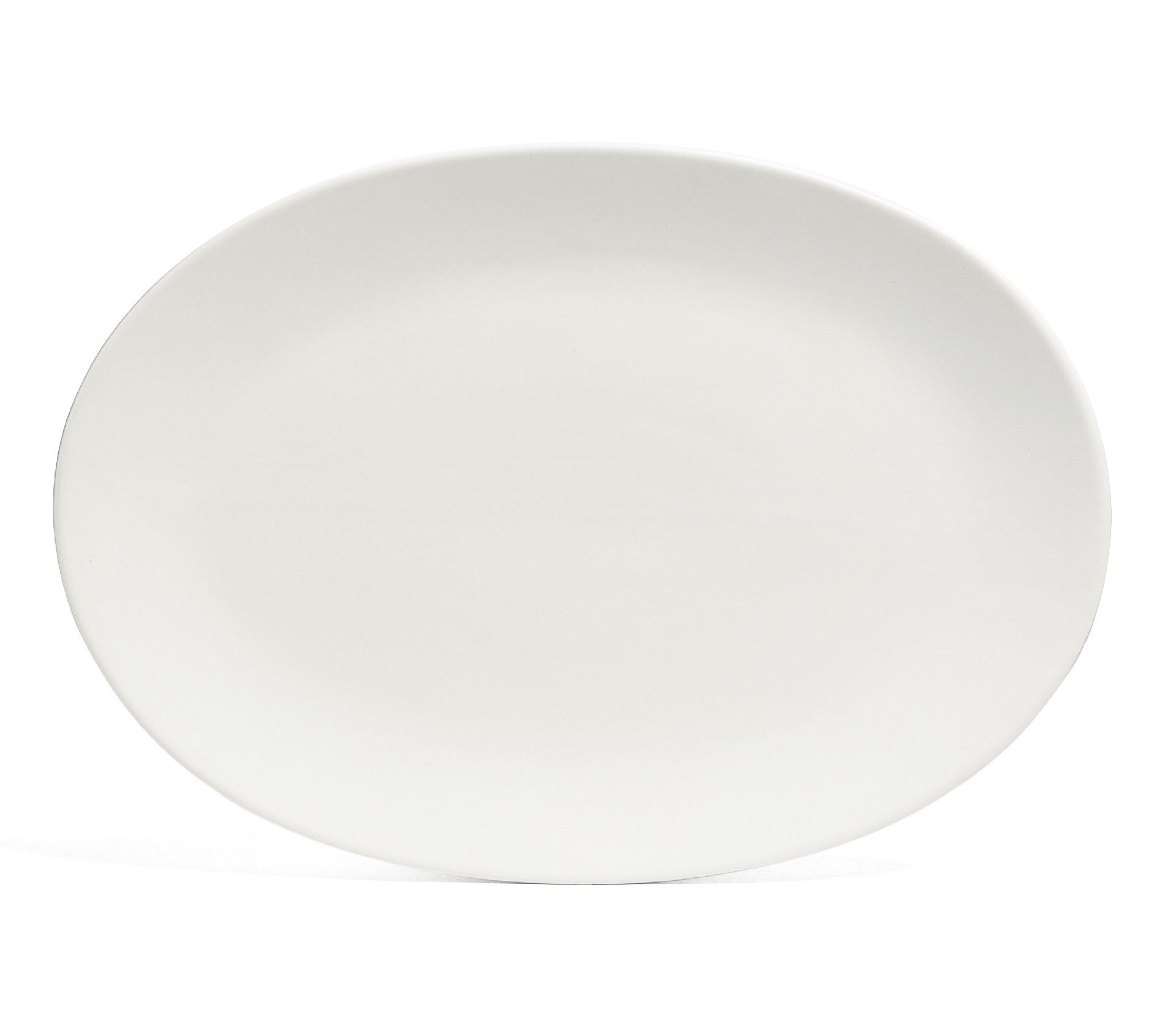 over&back Coupe Semi Matte Stoneware Oval Serving Platter