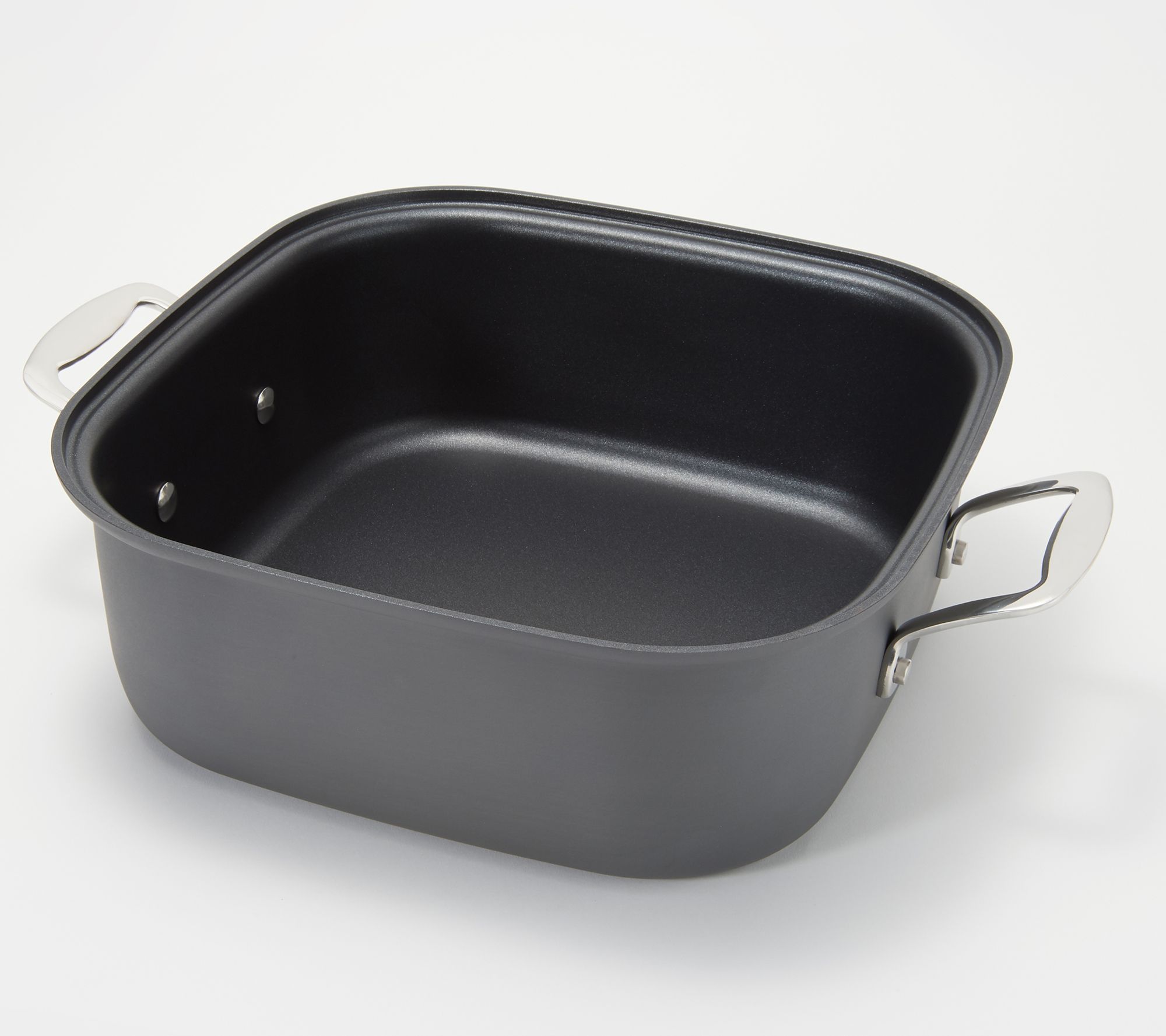 "As Is" Cook's Essentials HardAnodized 7qt Roaster with Grill Lid