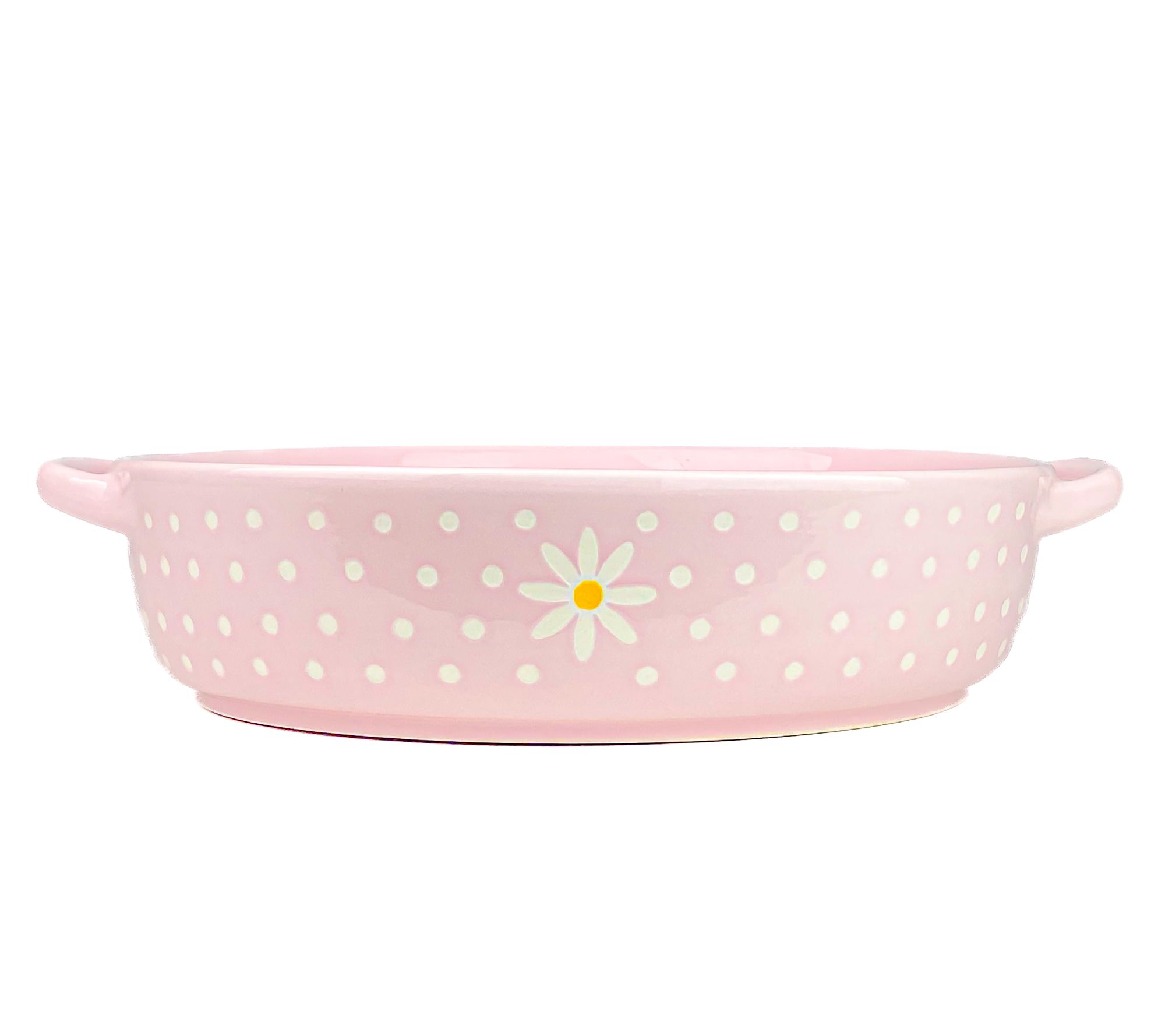 10 Strawberry Street Daisy Polka Dot Round Baker