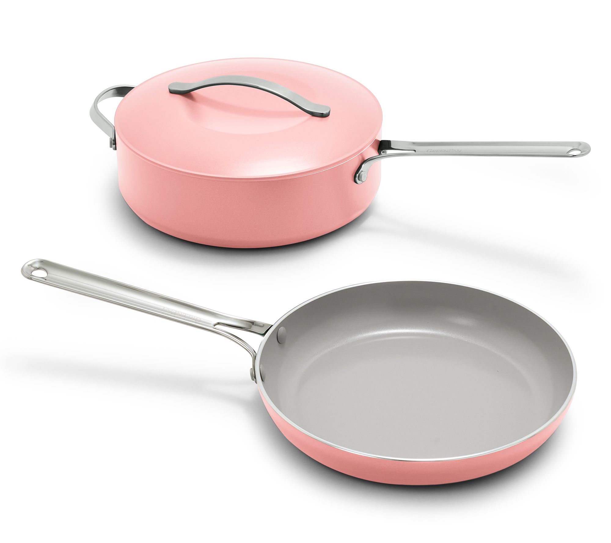 GreenPan Nova 3 Piece Frypan and Saute pan withLid Set