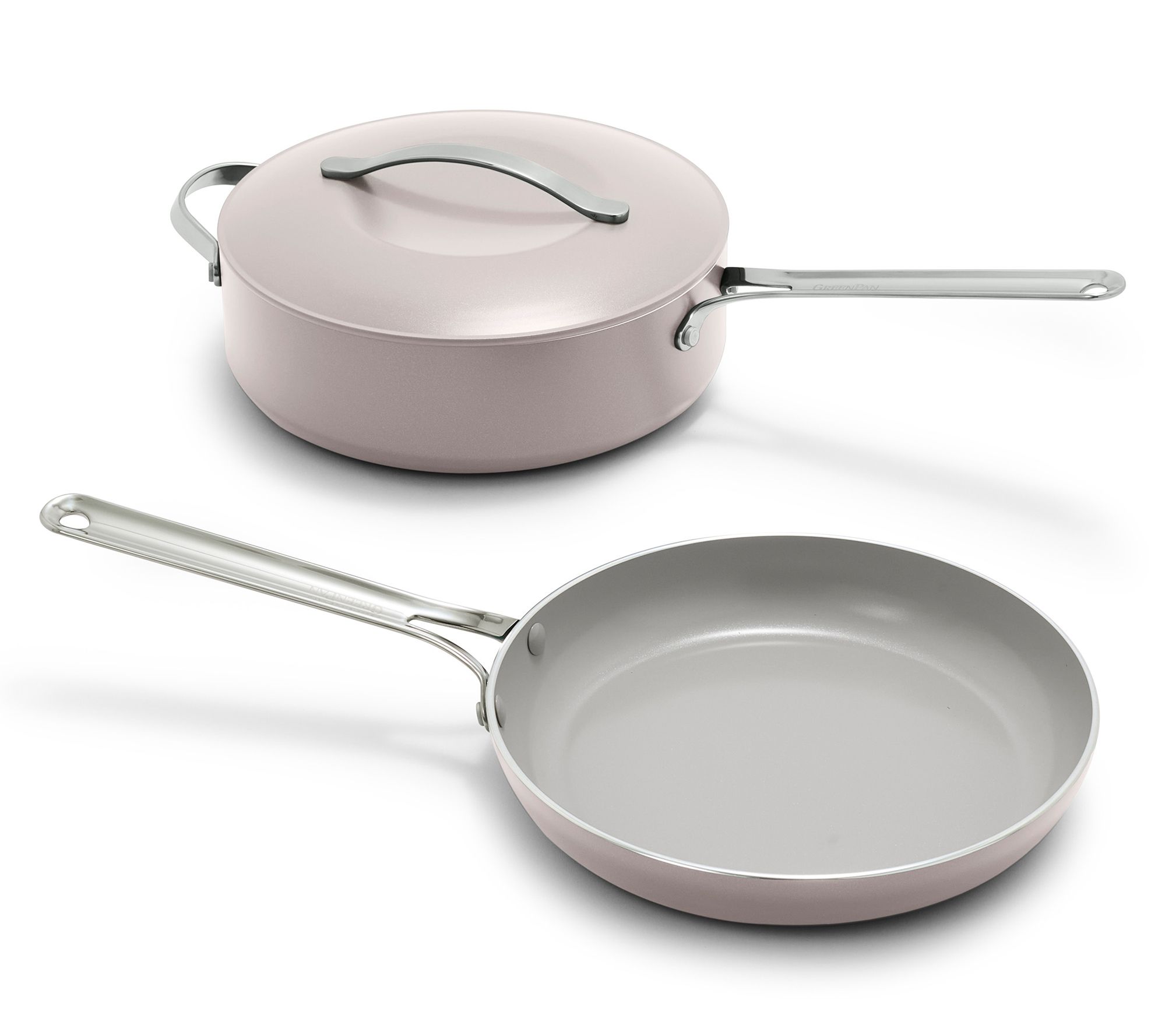 GreenPan Nova 3 Piece Frypan and Saute pan withLid Set
