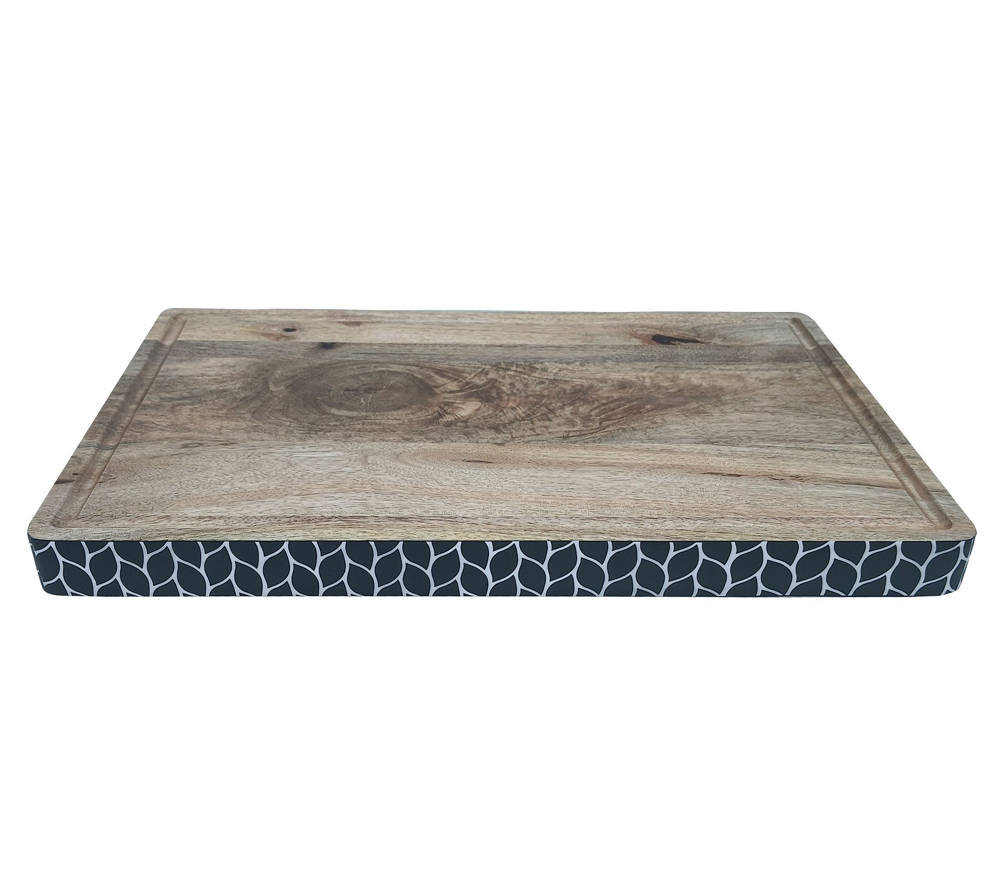 "As Is" Temp-tations Carved Willow 20" XL Mango Wood Board