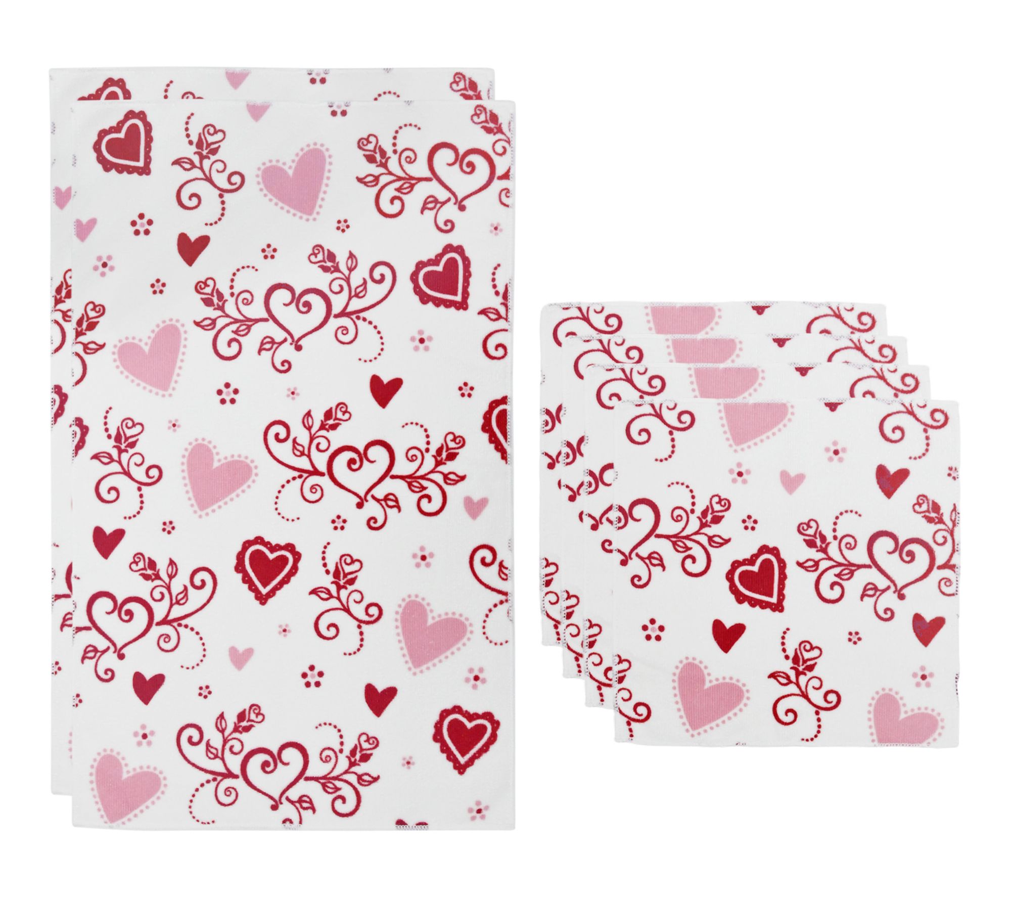 "As Is" Temp-tations Seasonal Microfiber Towel 6-Pc Set