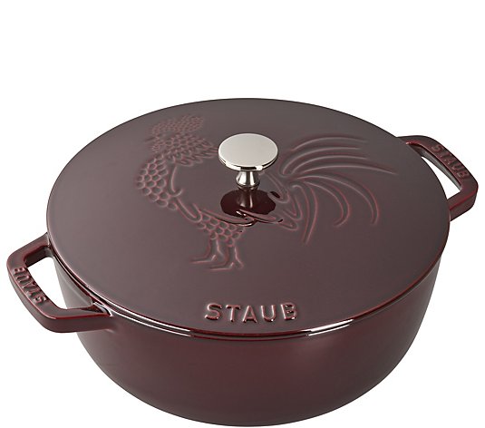 Staub Cast-Iron 3.75-qt Essential French Oven Rooster Lid