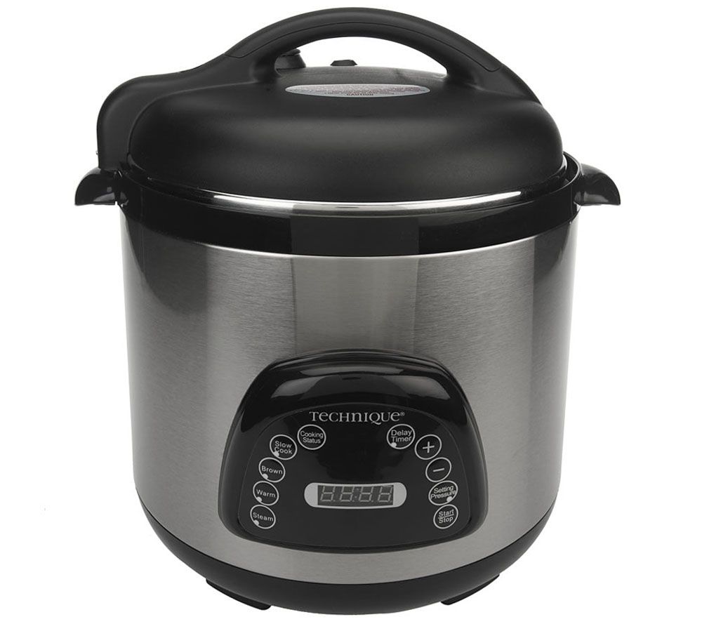 Technique 8.5 qt. Round Digital Stainless Steel Pressure Cooker