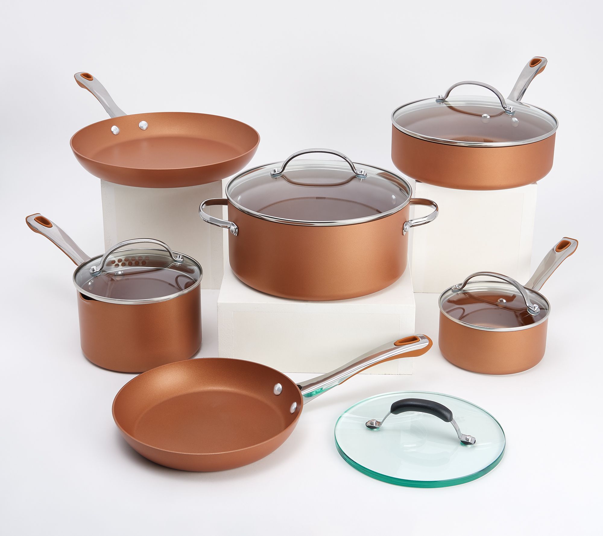 Cook's Essentials 11-Piece ChromaGlide Cookware Set