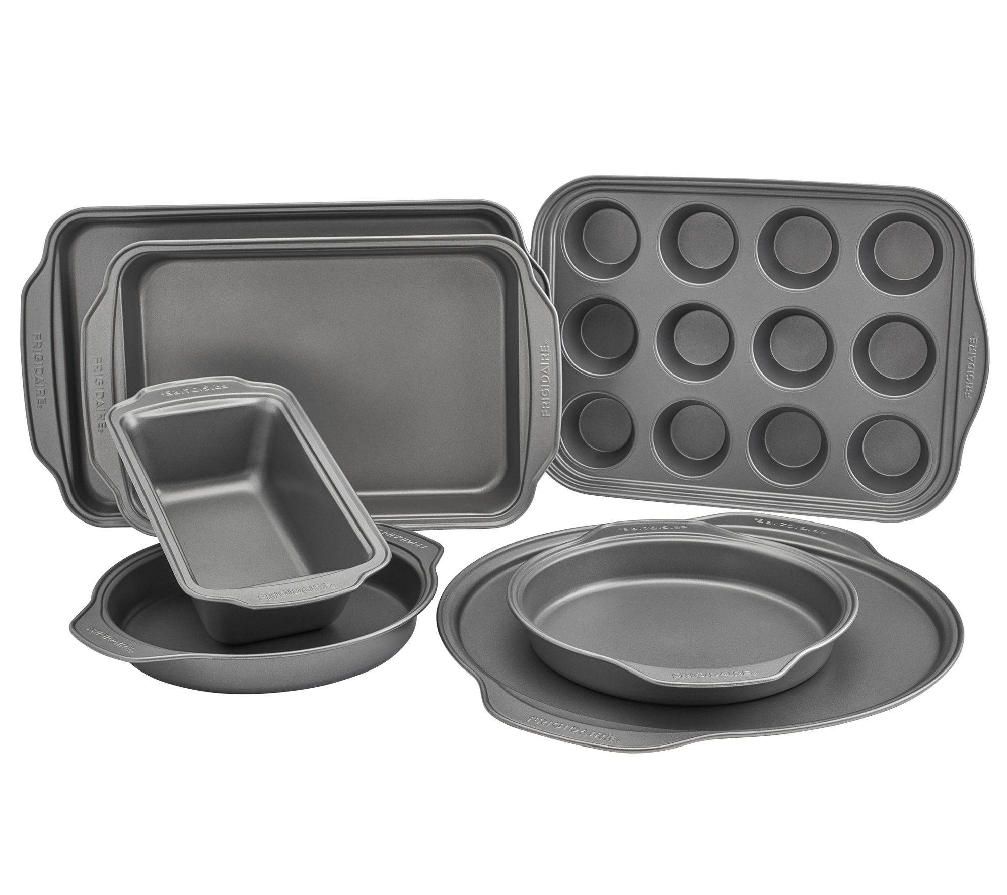 Oster 6 Piece Carbon Steel Non Stick Bakeware Set In Greystone