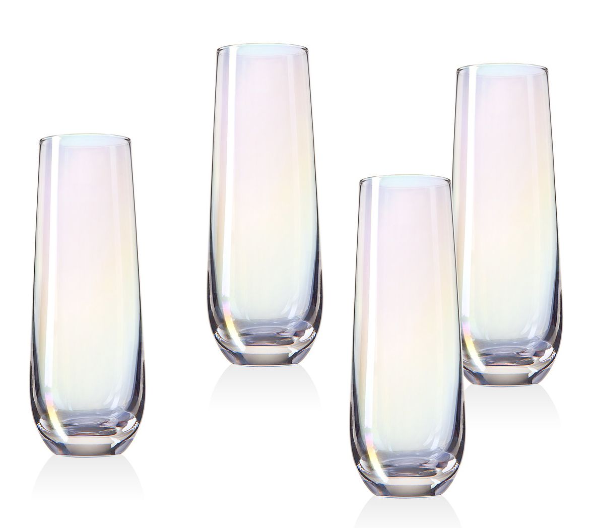 Dublin Crystal Blush Goblet Glass, Set of 4