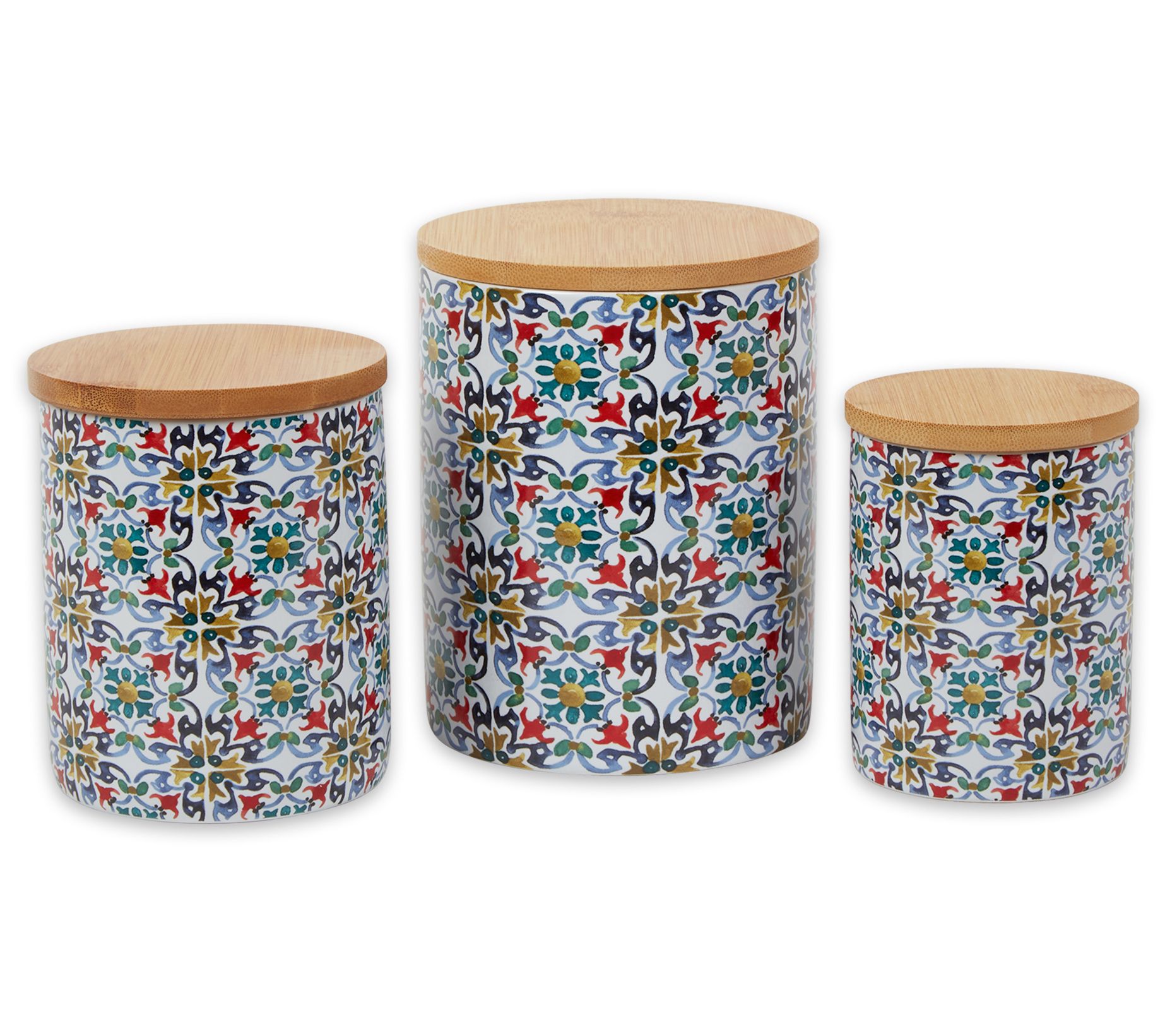 American Atelier Canister Set 3-Piece Ceramic Jars in Small