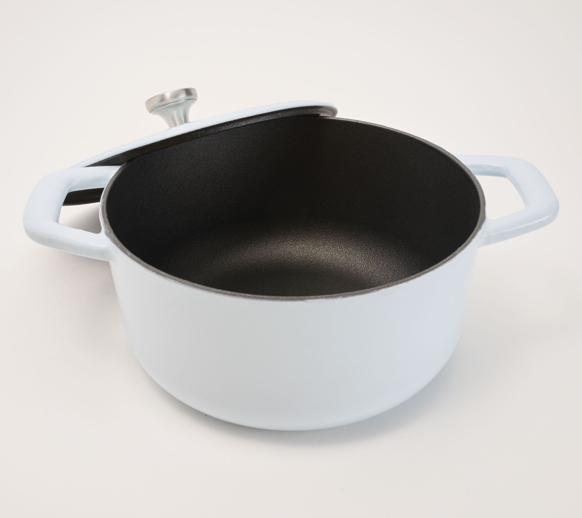 Cook's Essentials Sparkle Enamel Cast-Iron 5-qt Dutch Oven Trivet Black MCM  Pot