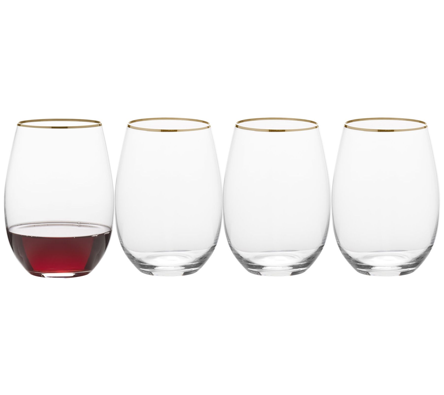 JoyJolt Spirits Set of 8 (19 oz) Stemless Wine Glasses