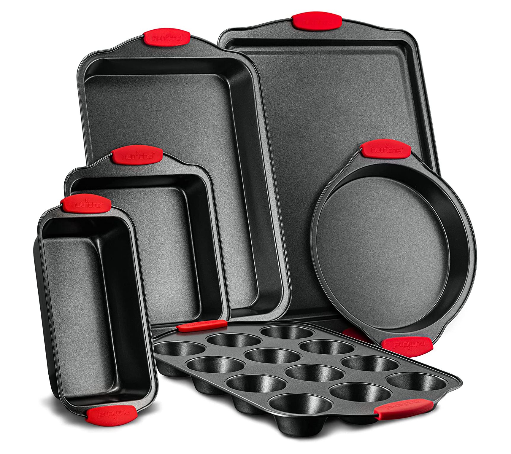 Nutrichef 8-Piece Steel Non-Stick Bakeware Set