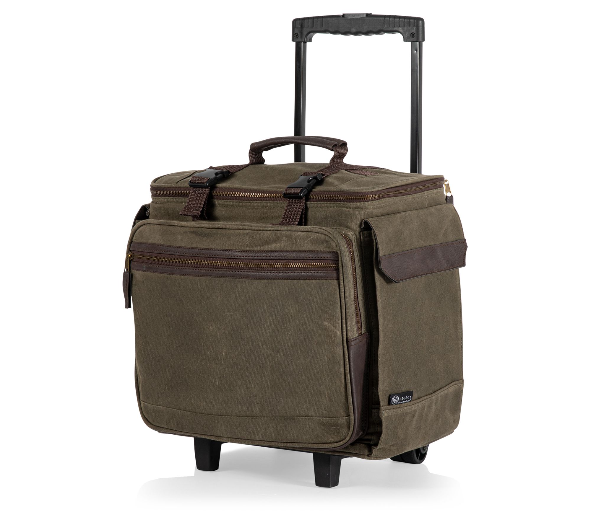 Legacy Somm 12-Bottle Insulated Wine Bag with Rolling Cart