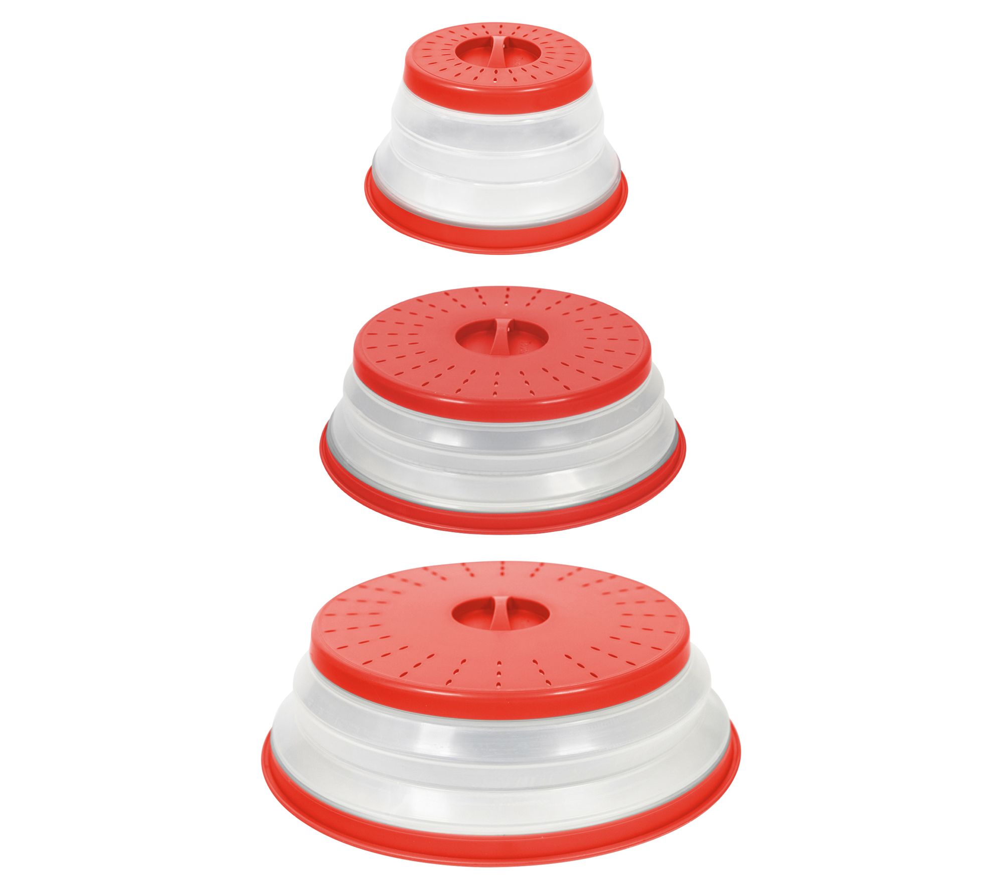 Tovolo Set of 3 Collapsible Microwave Food Covers