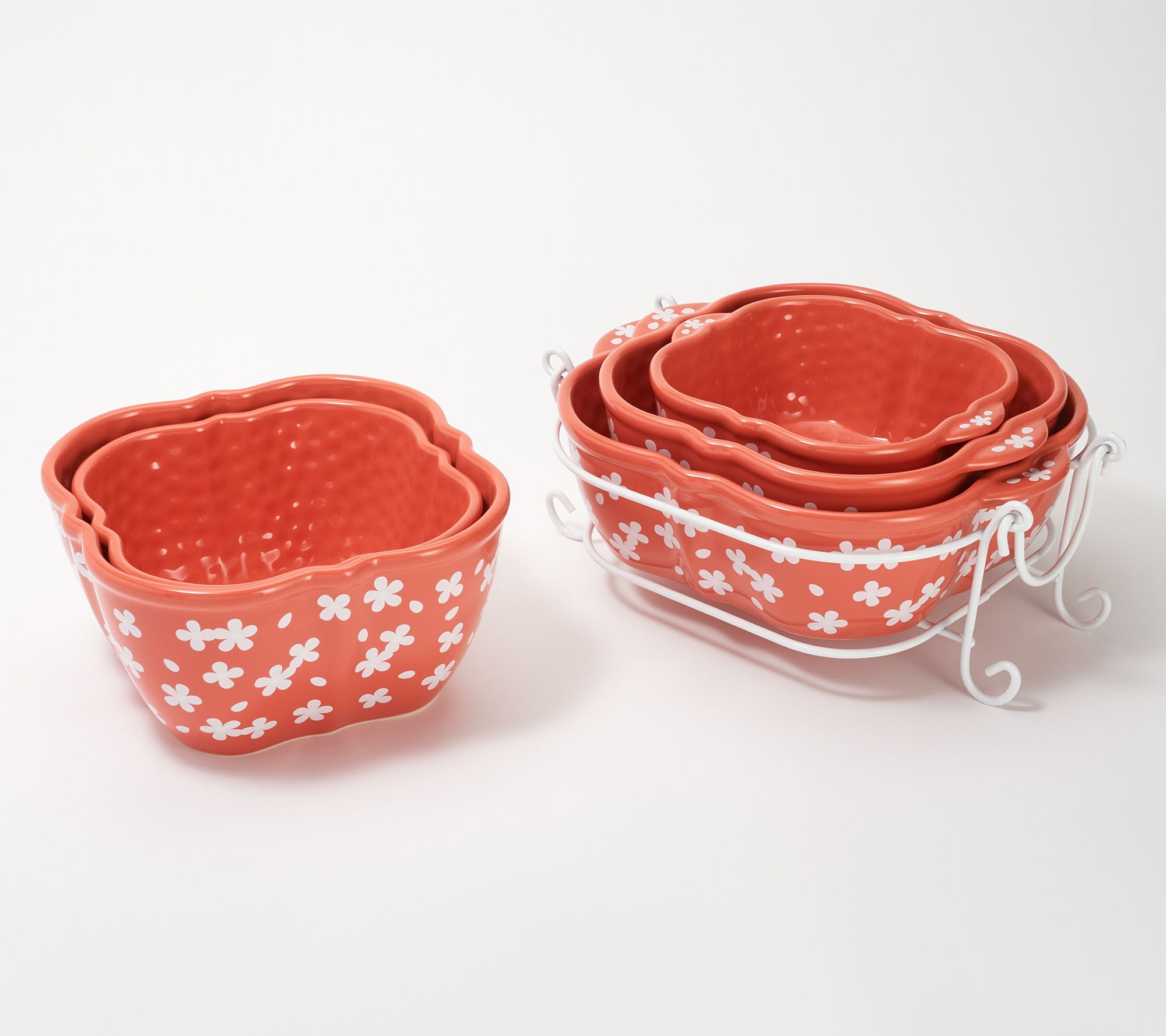 "As Is" Temptations Fields of Flowers 6Piece Bakeware Set