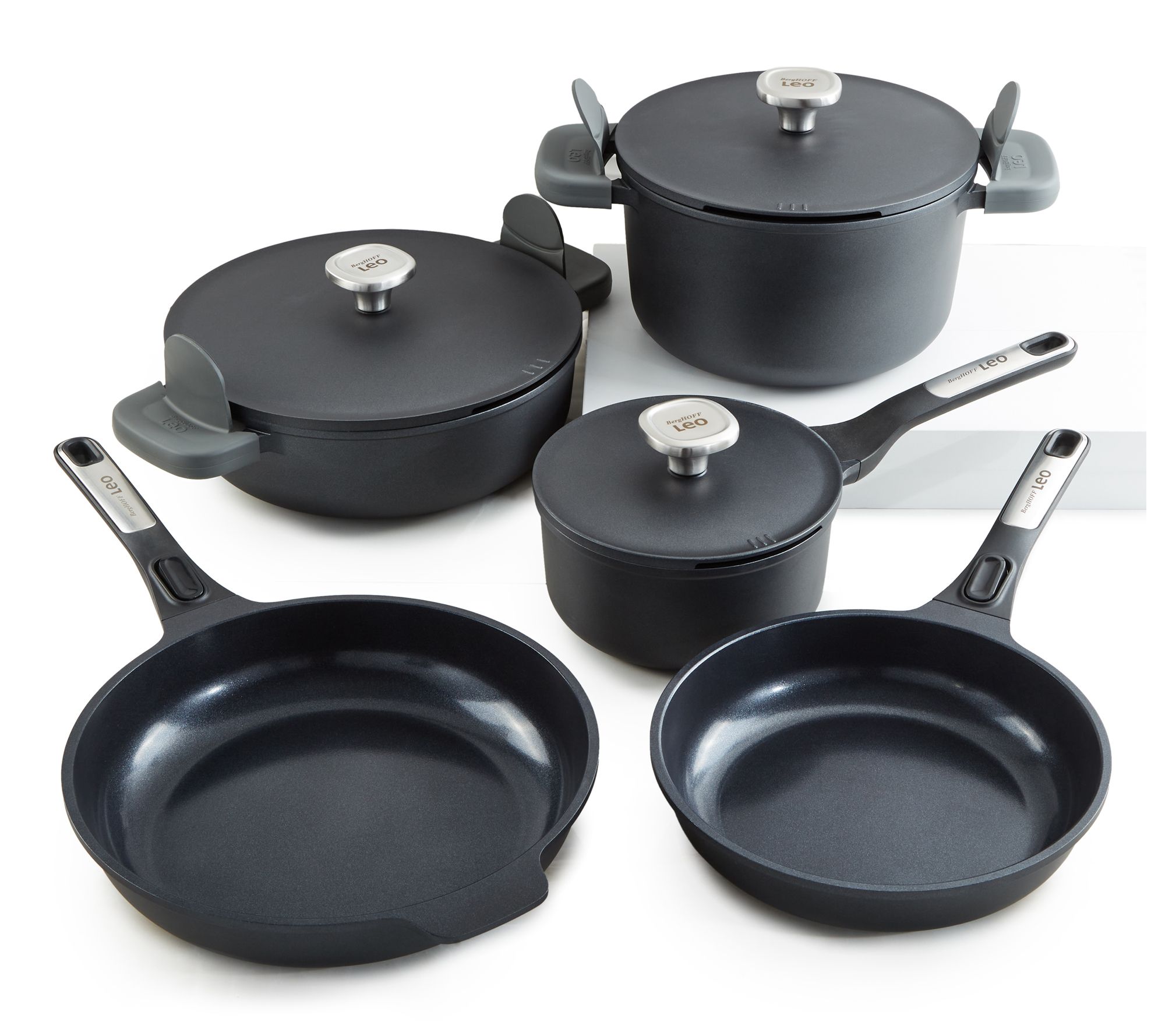 BergHOFF Phantom 8-Pc Nonstick Ceramic CookwareSet, Recycled