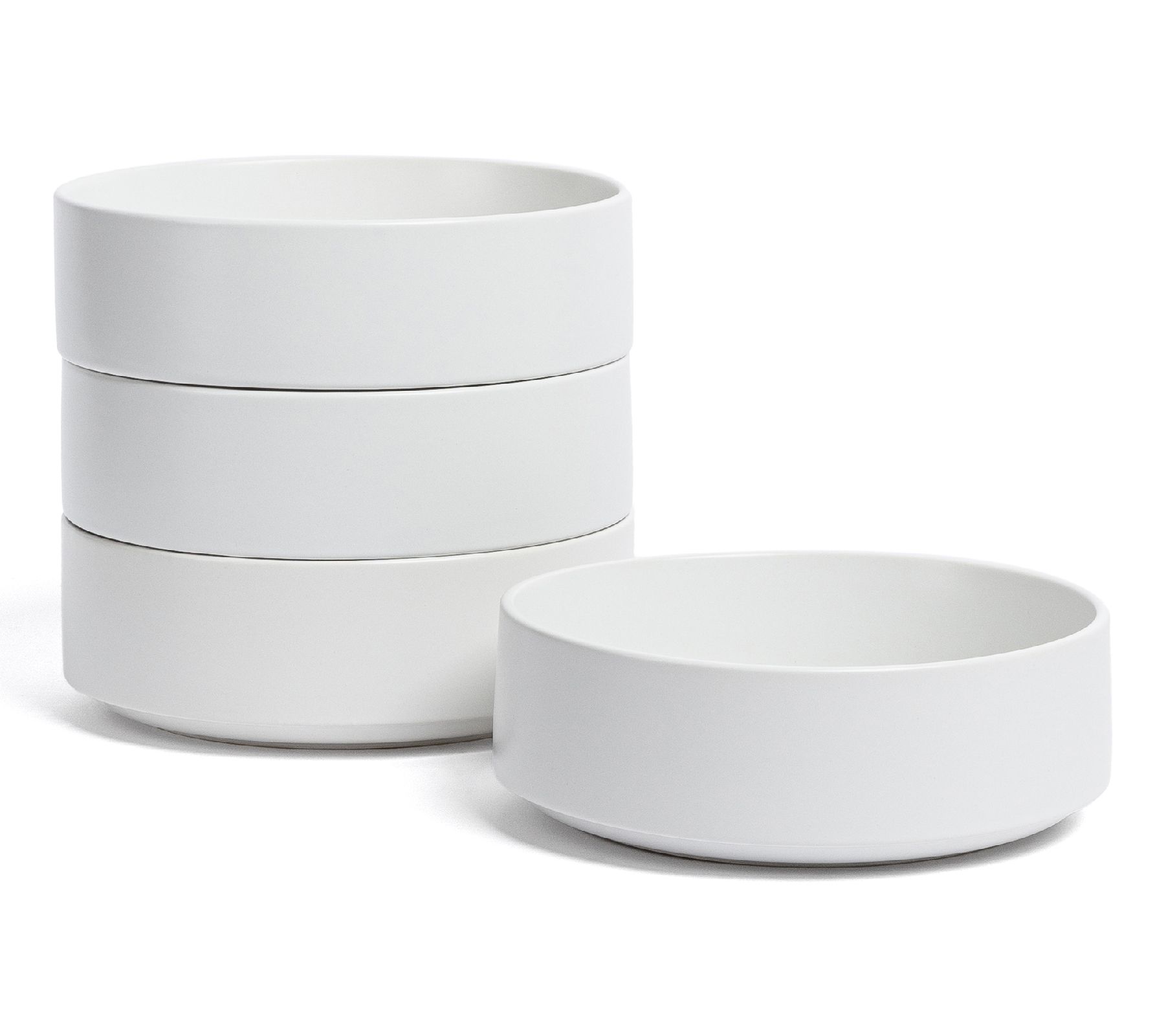 over&back Stackable 25oz Semi-Matte Stoneware Cereal Bowls