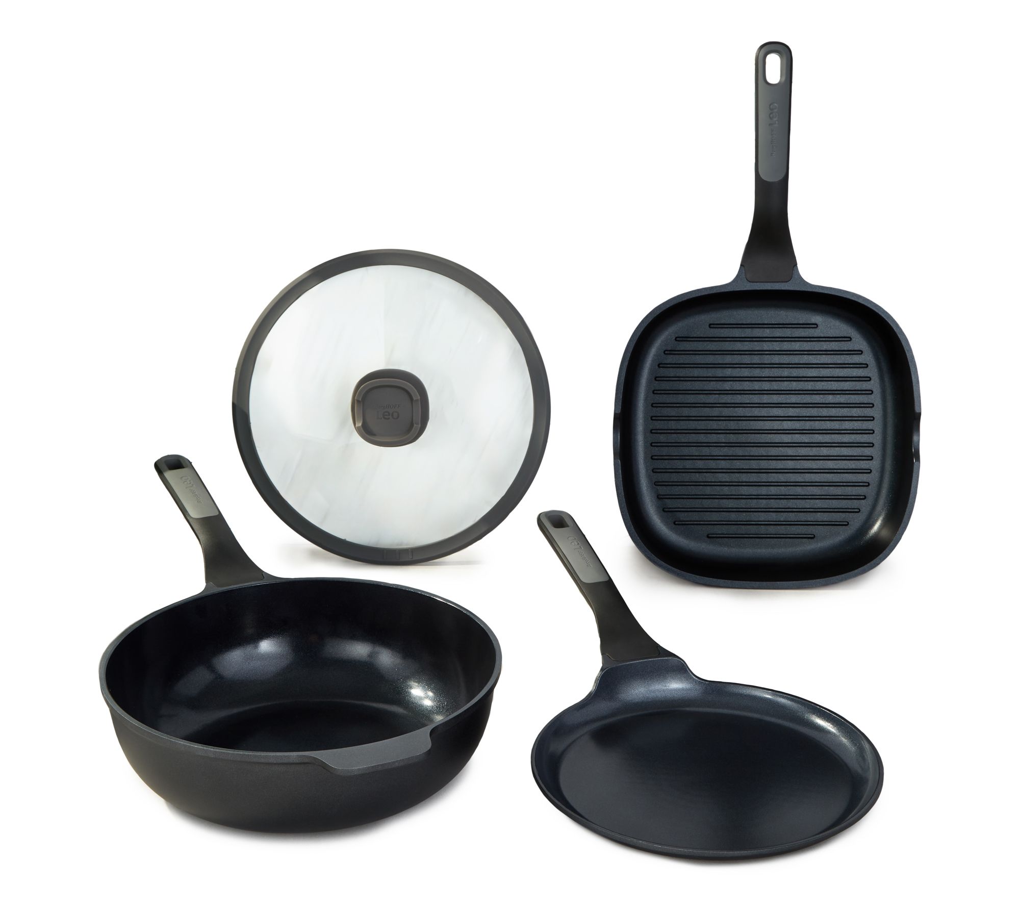 BergHOFF Stone+ 4pc Nonstick Ceramic Cookware Set