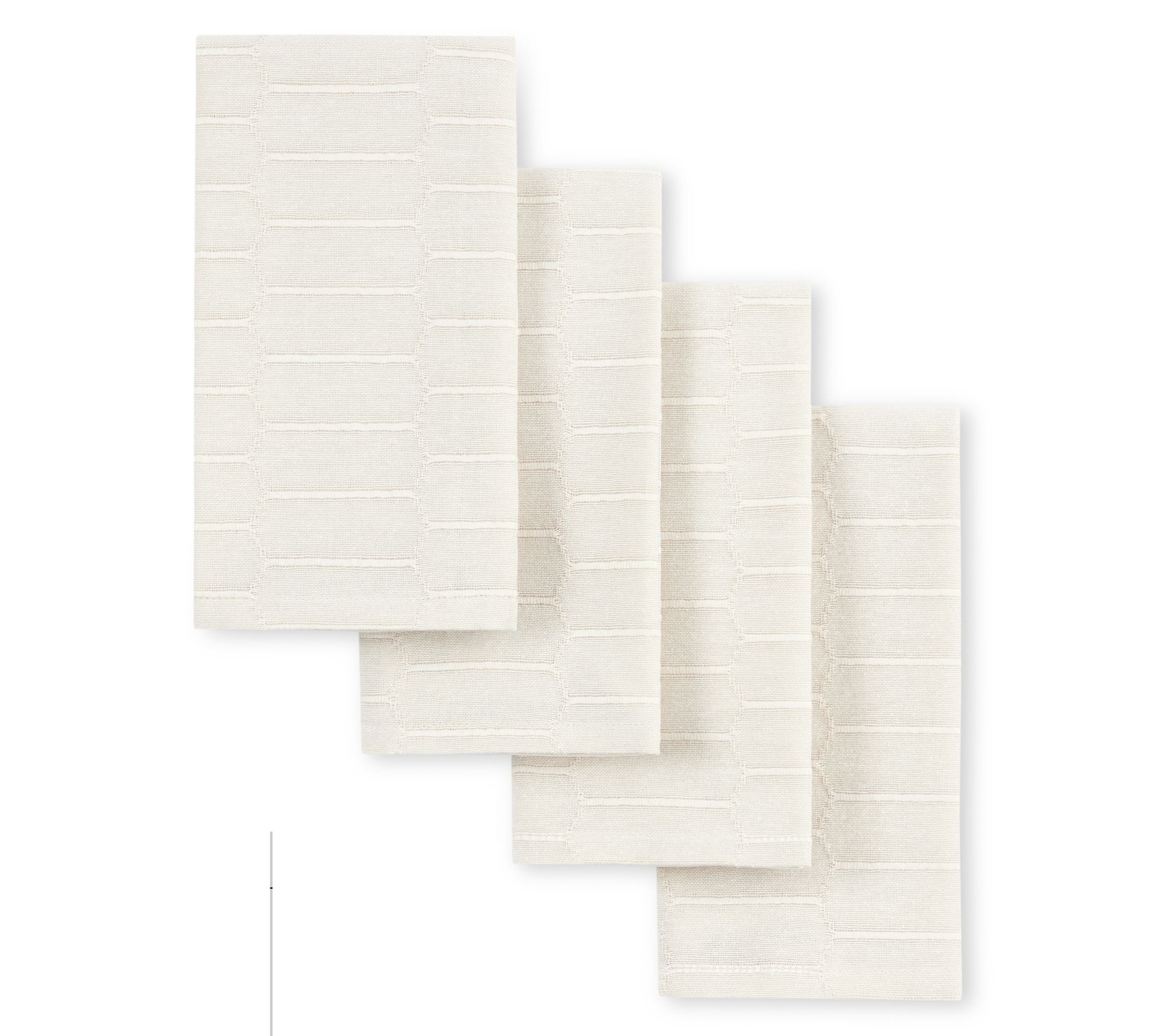 Martha Stewart Honeycomb Modern Farmhouse Napki n 4-Pack Set