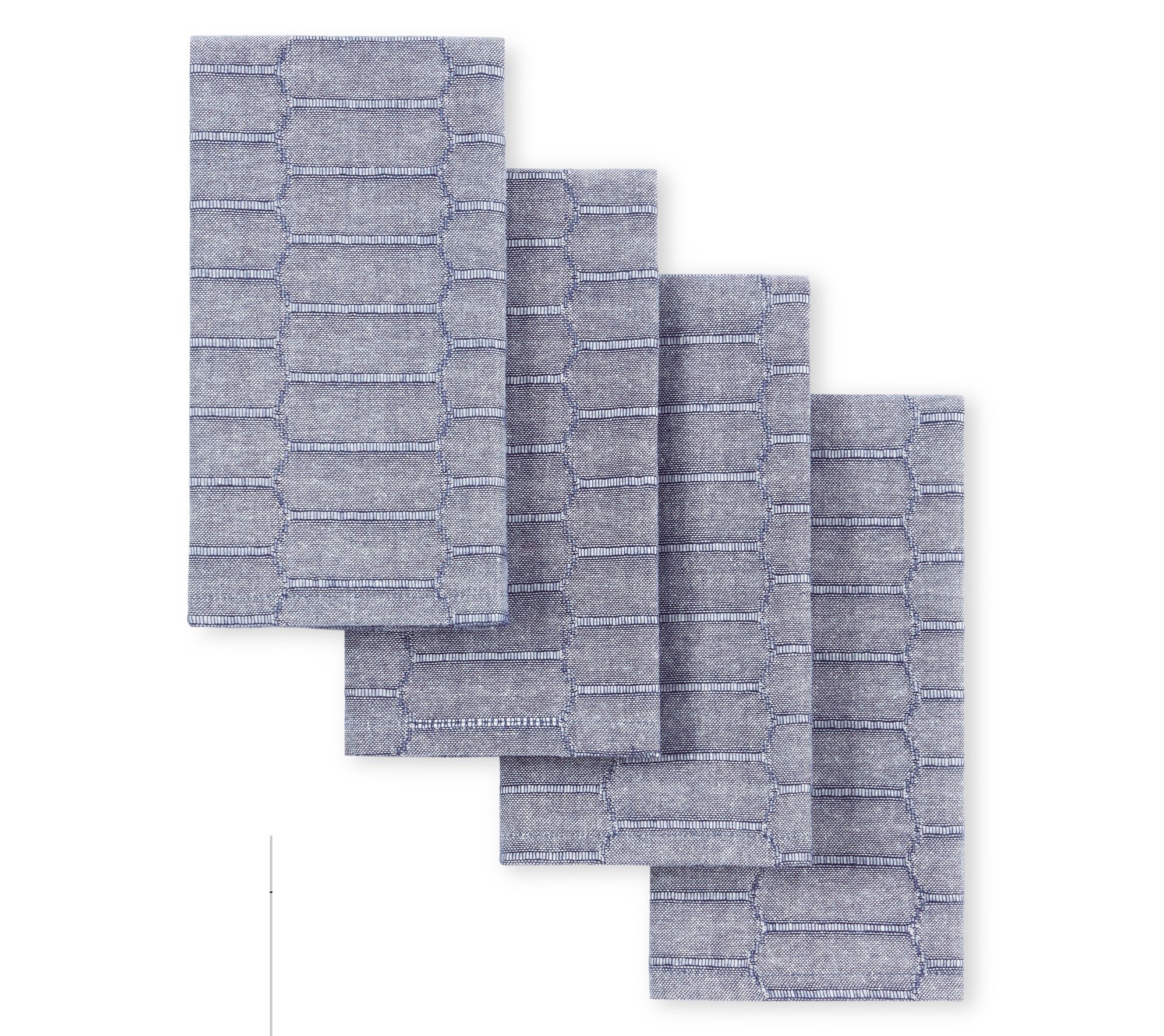 Martha Stewart Honeycomb Modern Farmhouse Napkin 4-Pack Set