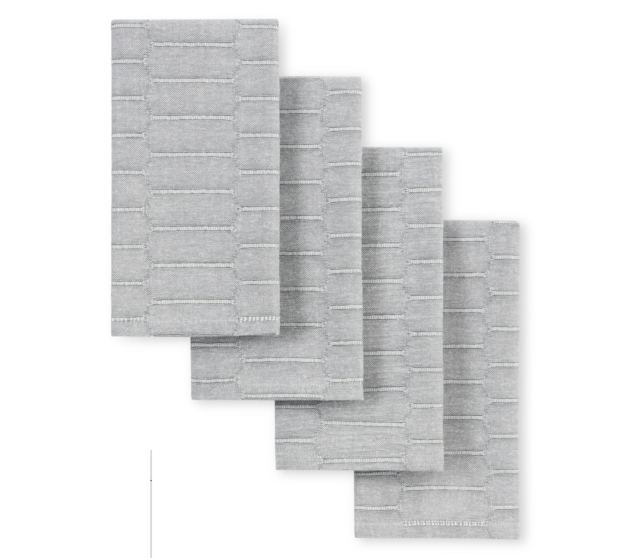 Martha Stewart Honeycomb Modern Farmhouse Napkin 4-Pack Set