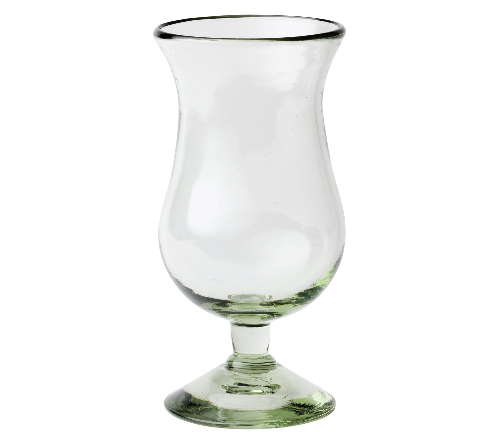 10 Strawberry Street Clear Mexican Glass, Hurricane