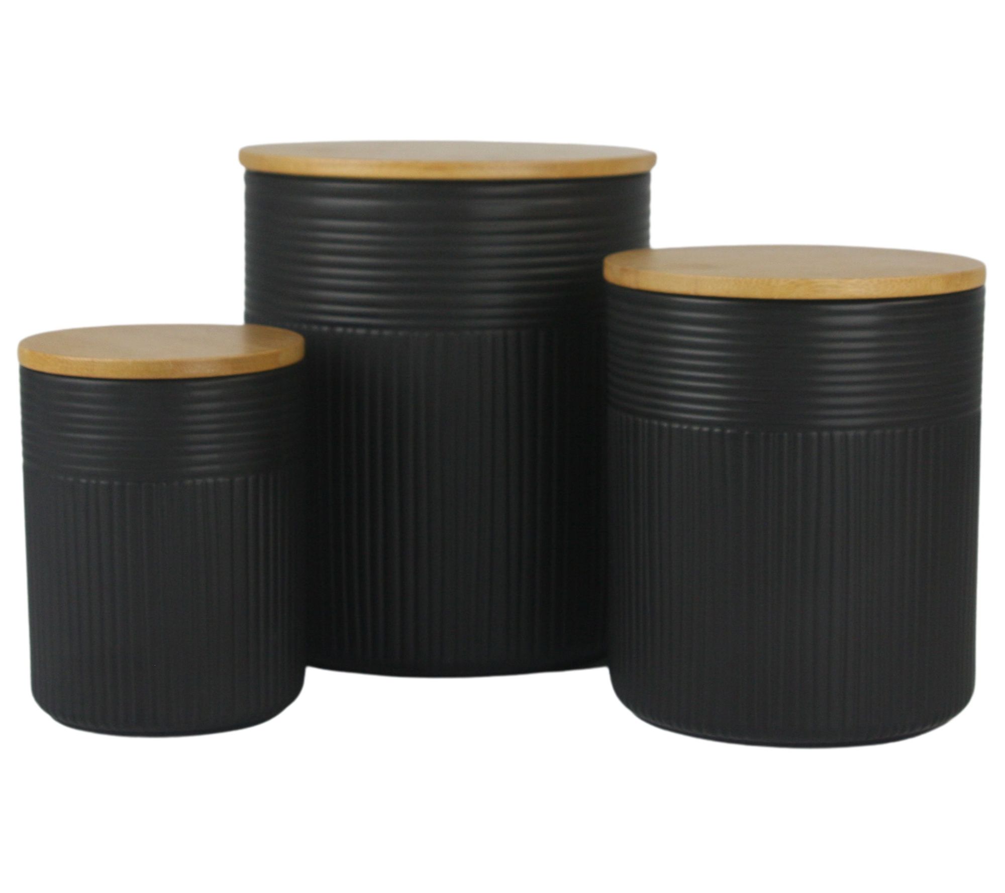 10 Strawberry Street Luca Embossed 3-Piece Canister Set