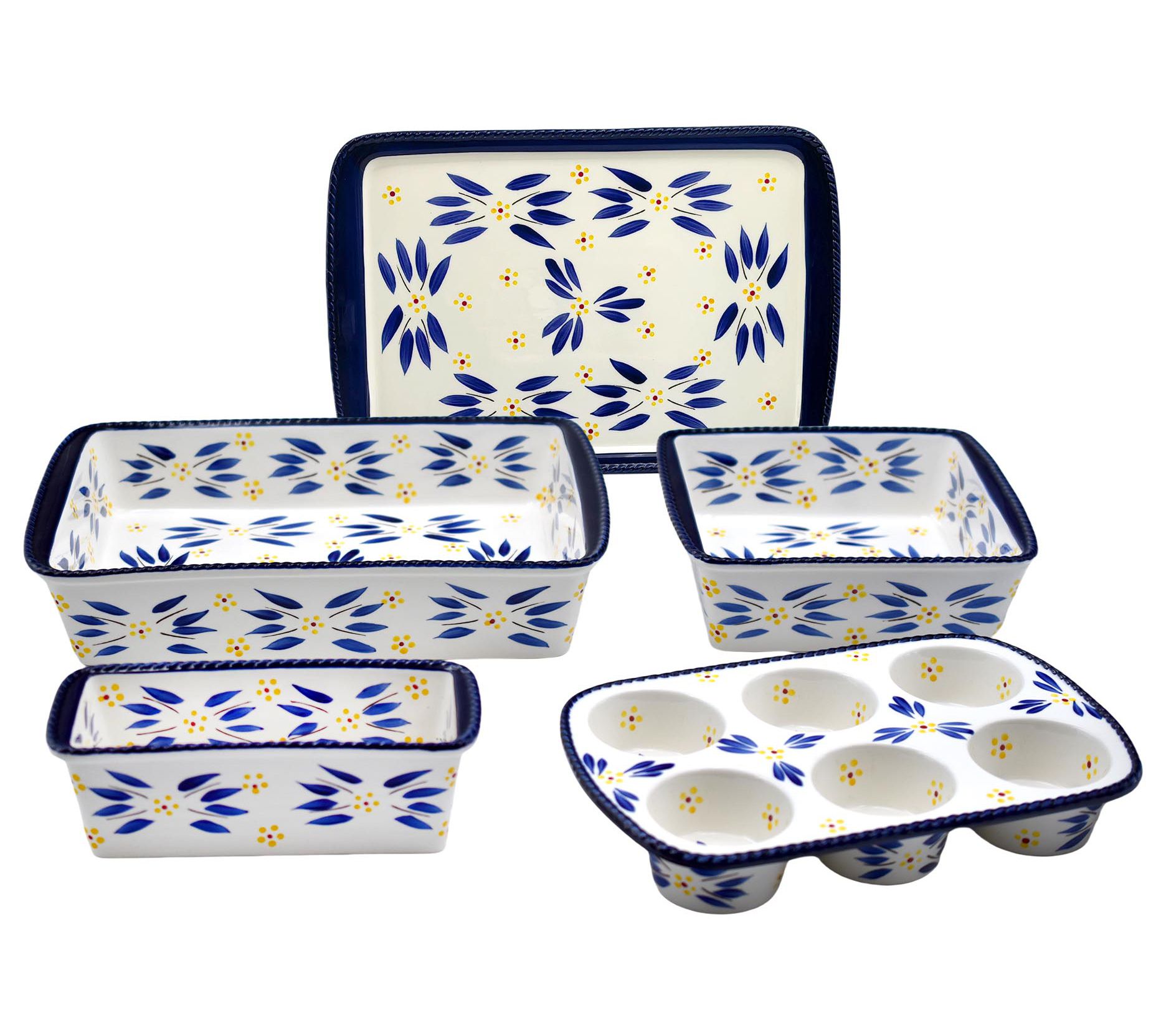 "As Is" Temp-tations Old World 5-pc Nestable Bakeware Set