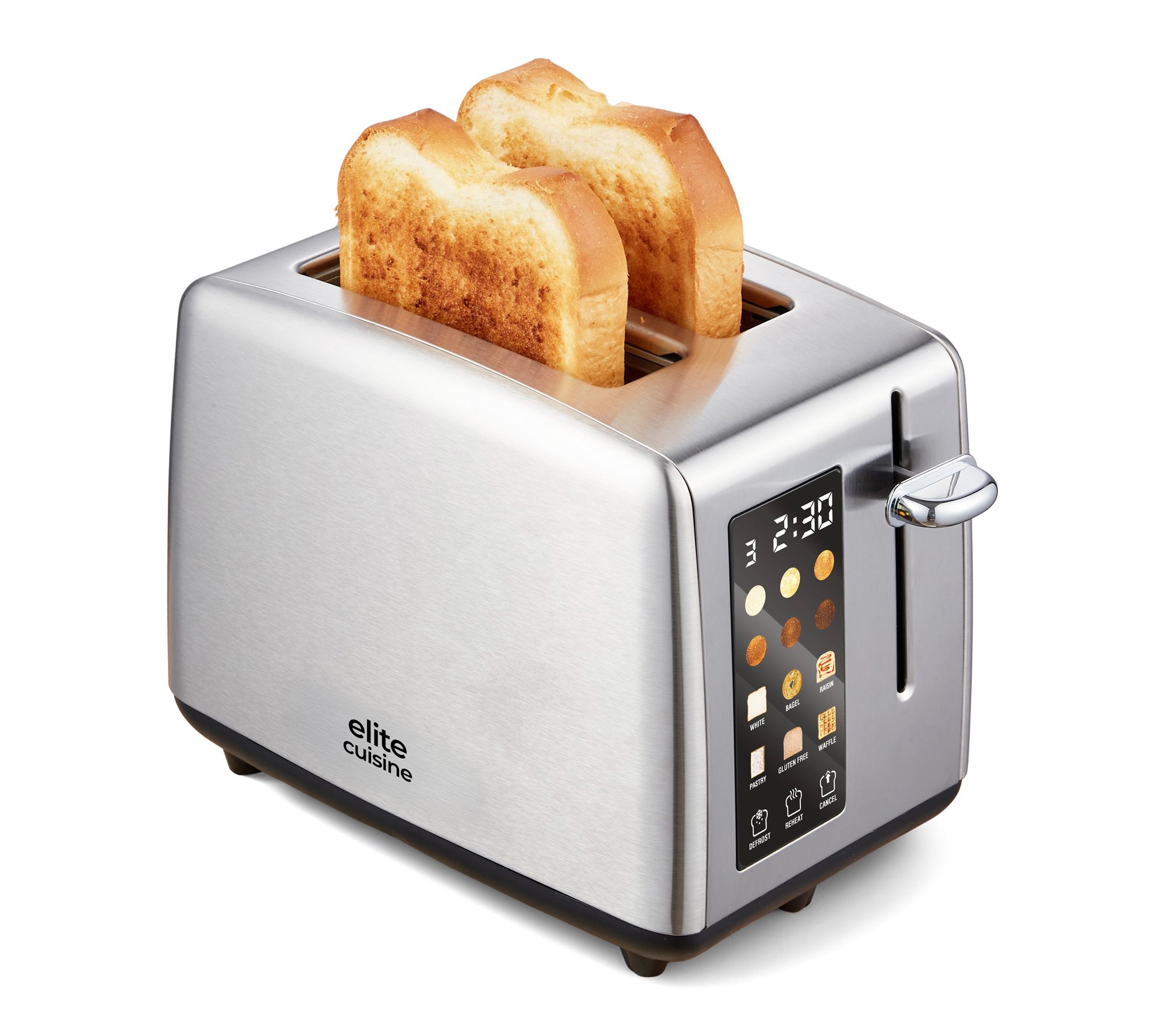 Elite Cuisine SmartToast 2-Slice Toaster with Touch Screen
