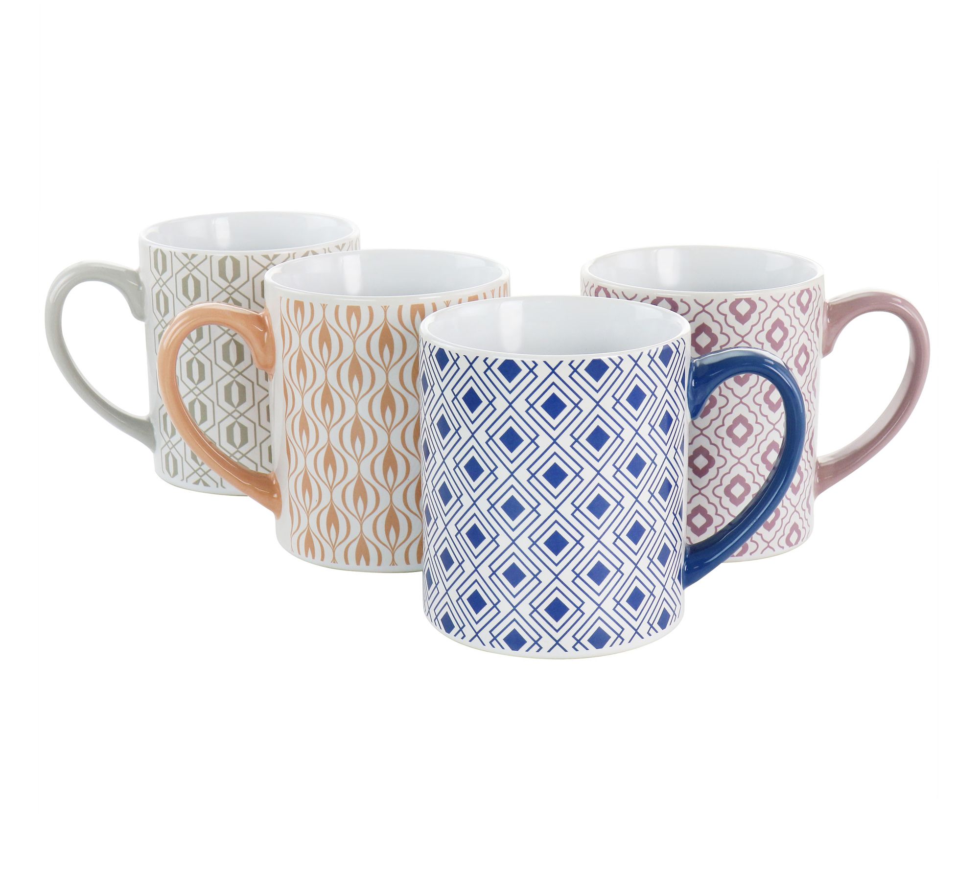 Mr. Coffee Bliss 4Pc 20oz Stoneware Mug Set inAssorted