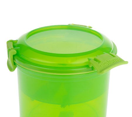 Klip It Set of 3 Breakfast to Go Containers with Spoon 