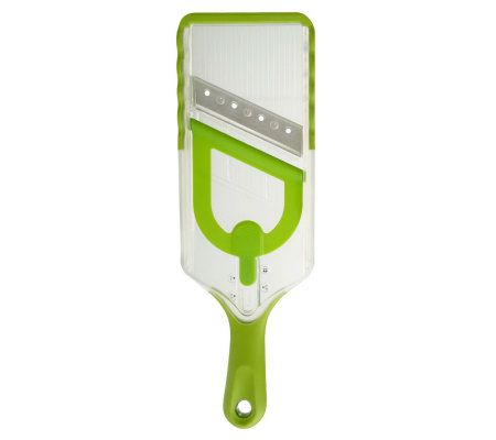 Progressive Adjust-A-Slice Mandoline with Slicing Guard - QVC.com
