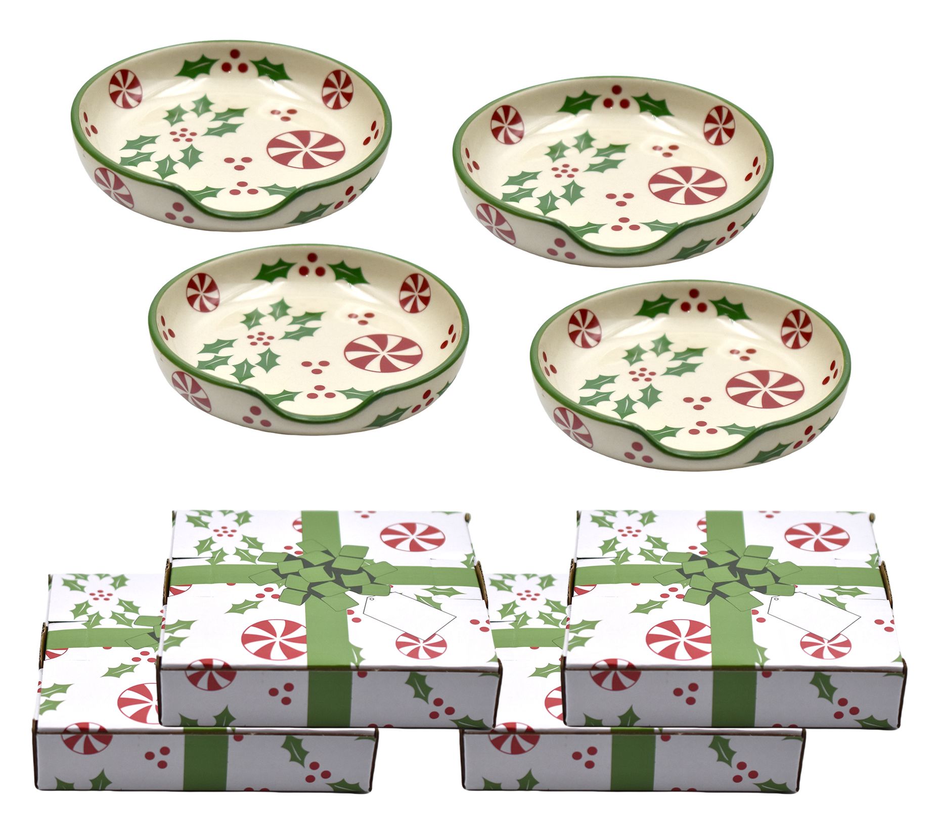 "As Is" Temp-tations Seasonal Set of (4) Spoon Rests