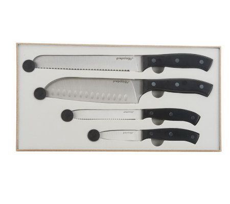 4 pc white plastic handled butter knife knives tableware