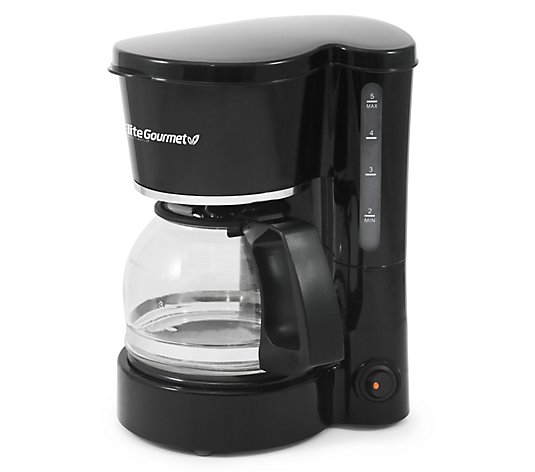 Elite Cuisine 5-Cup Coffeemaker with Pause & Serve