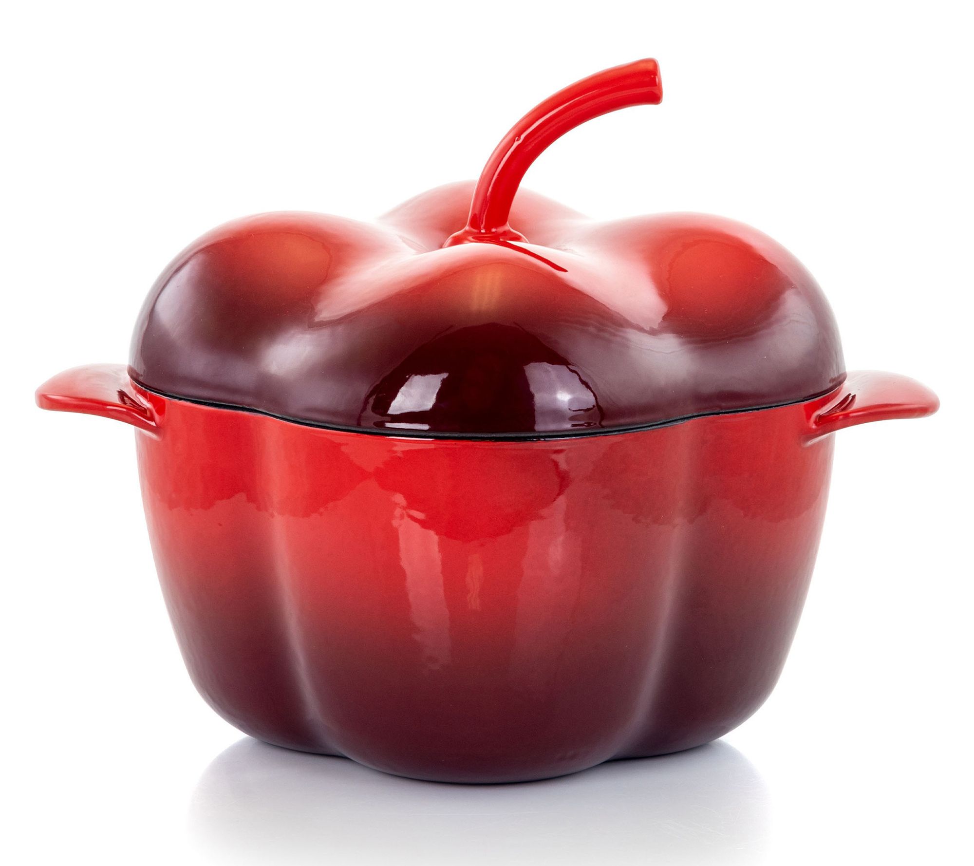 MegaChef Pepper-Shaped 3-qt Enameled Cast IronCasserole
