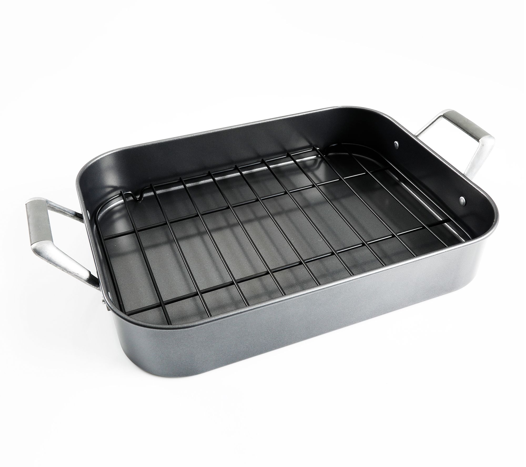 Le Creuset 16.25x13.25 Large Roasting Pan with Nonstick Rac