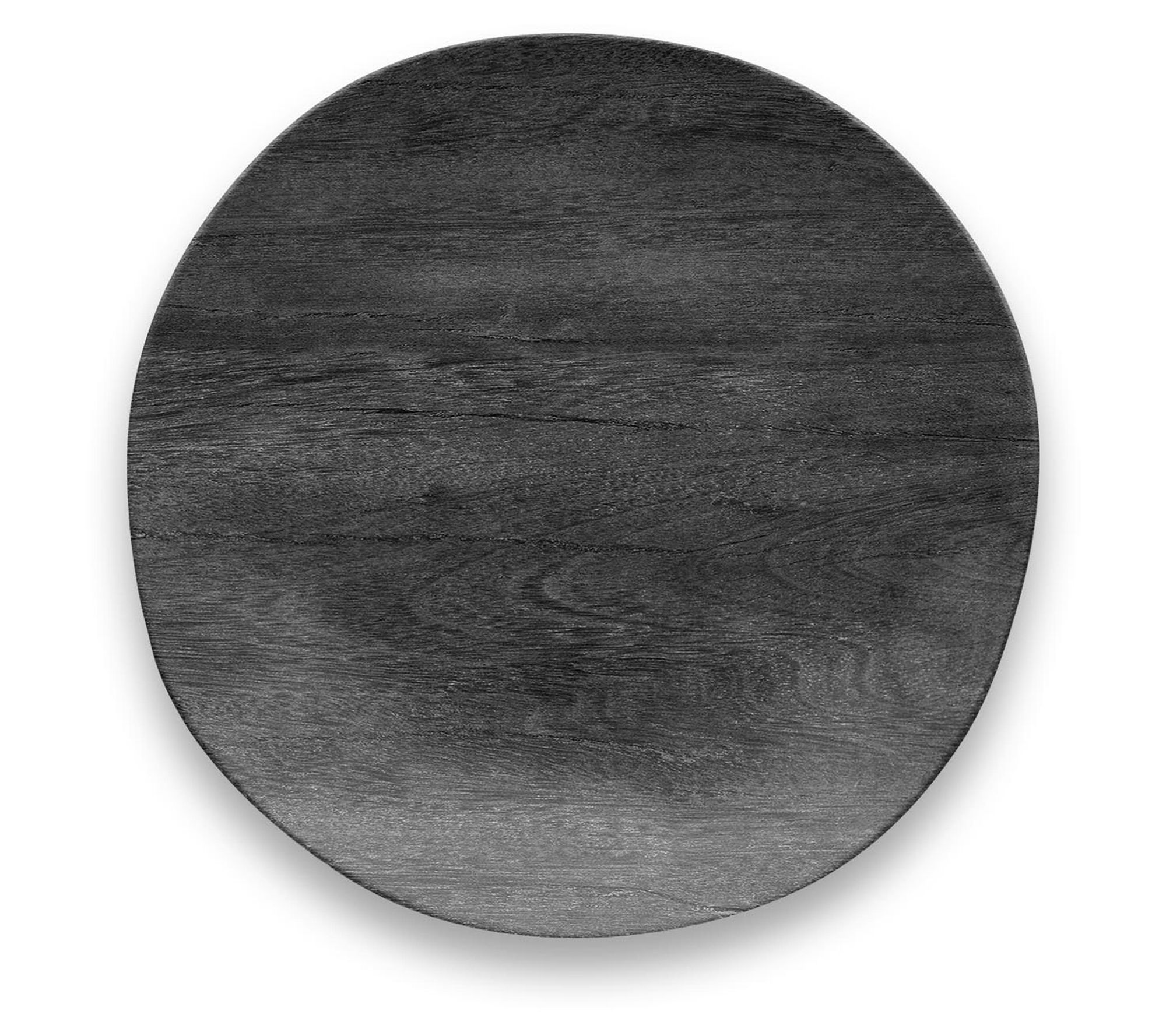 TarHong Faux Blackened Set of 6 8.5" Wood Salad Plates