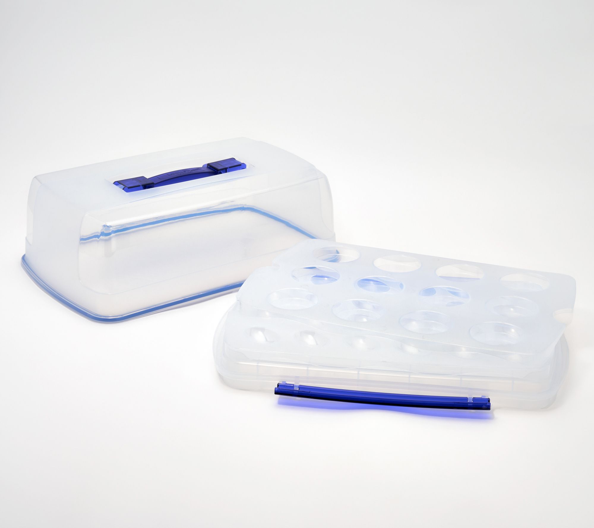 LocknLock 9x13 Cake Carrier w/ Deviled Egg & Cupcake Insert