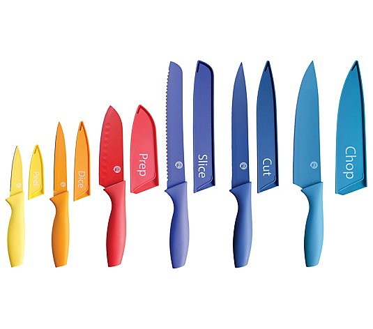 MasterChef 12-Piece Colored Knife Set 