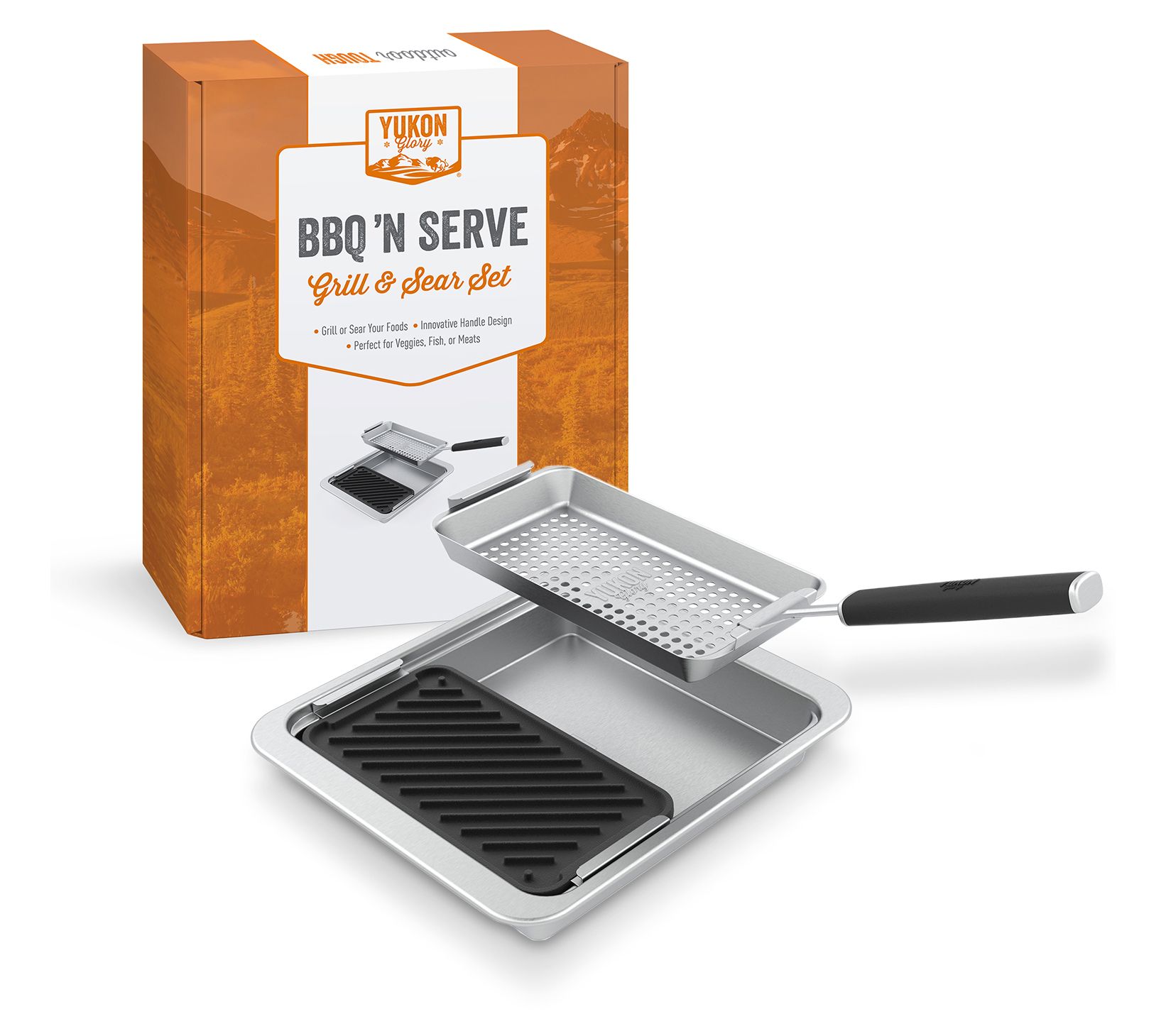 Yukon Glory BBQ Grill SEAR 'N SERVE Set
