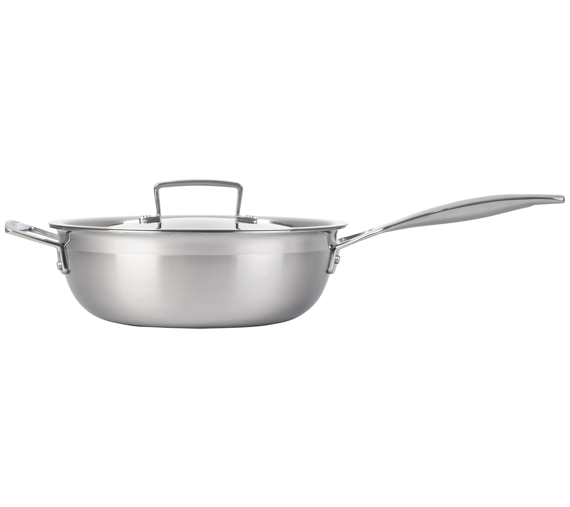 Le Creuset 3 Quart Stainless Steel Saute Pan with Lid - QVC.com