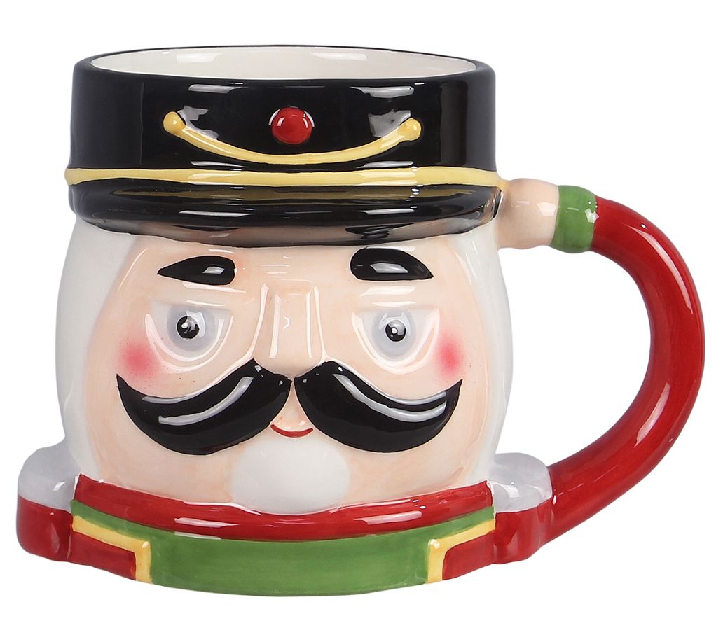 Nutcracker Christmas/Holiday Travel mug with a handle - nutcracker