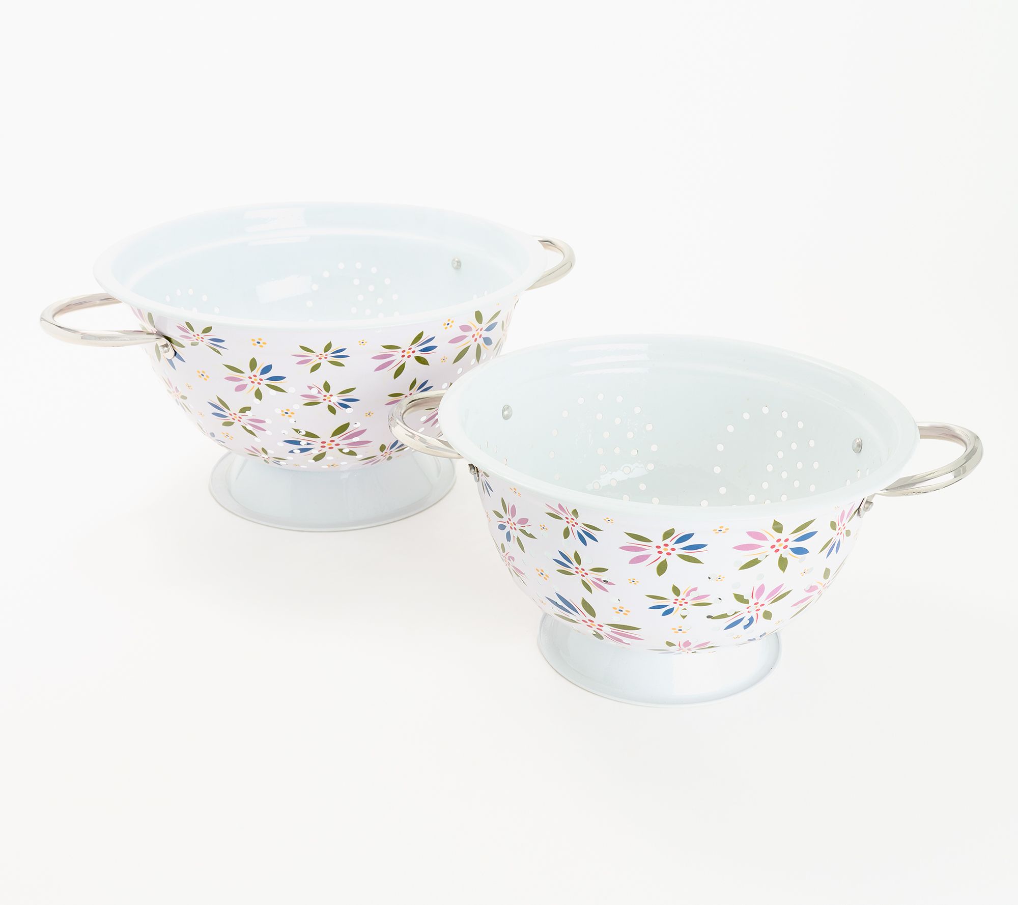 Temp-tations Old World Set of (2) Nesting Colanders