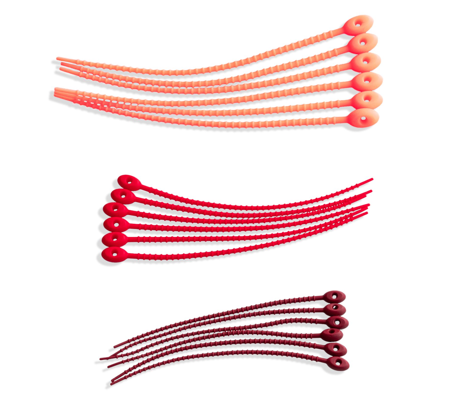 SIFTR Set of 18 Multifunction Silicone Reuseable Ties