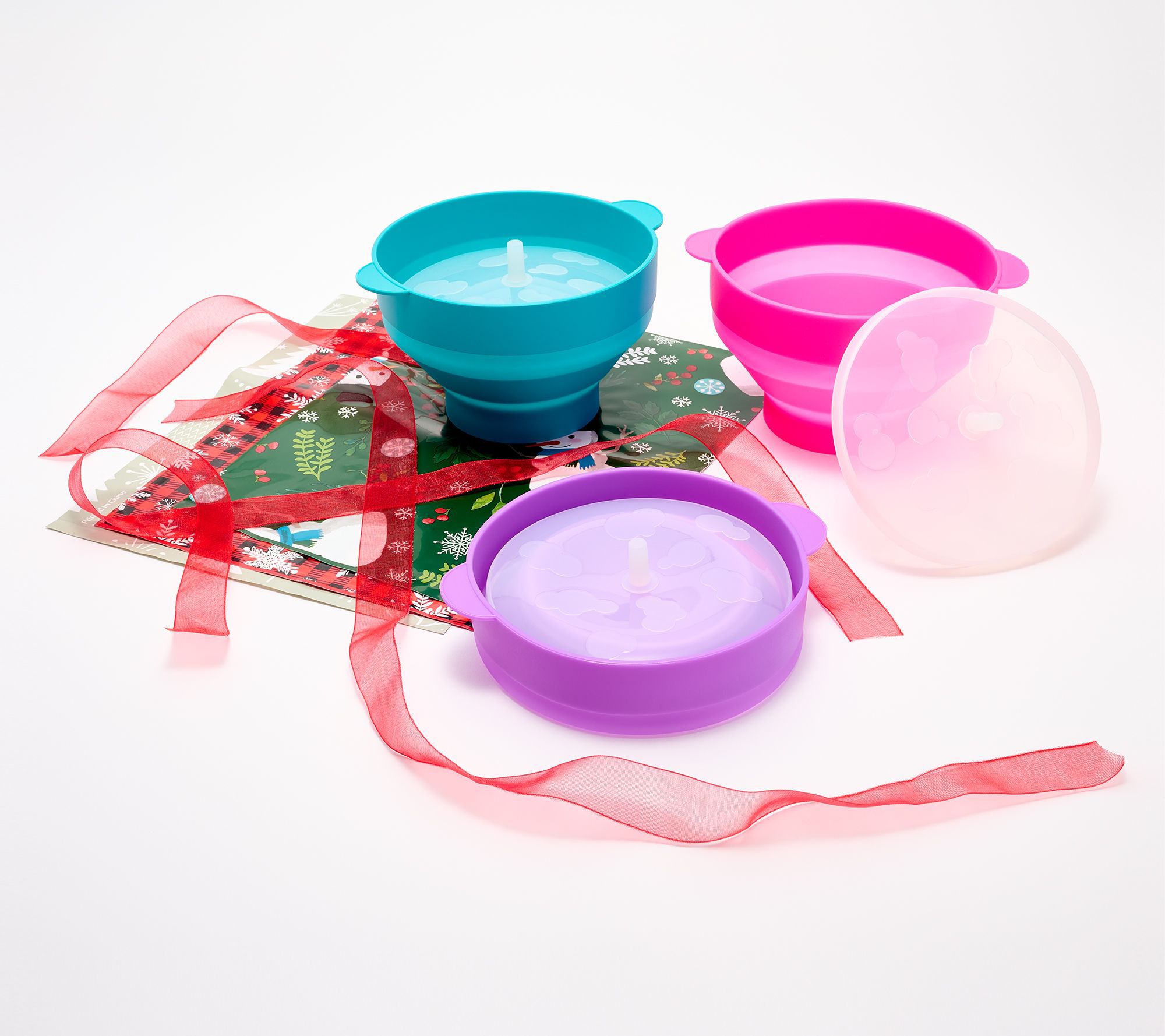 Ecolution Set of 3 Mini Silicone Popcorn Makers