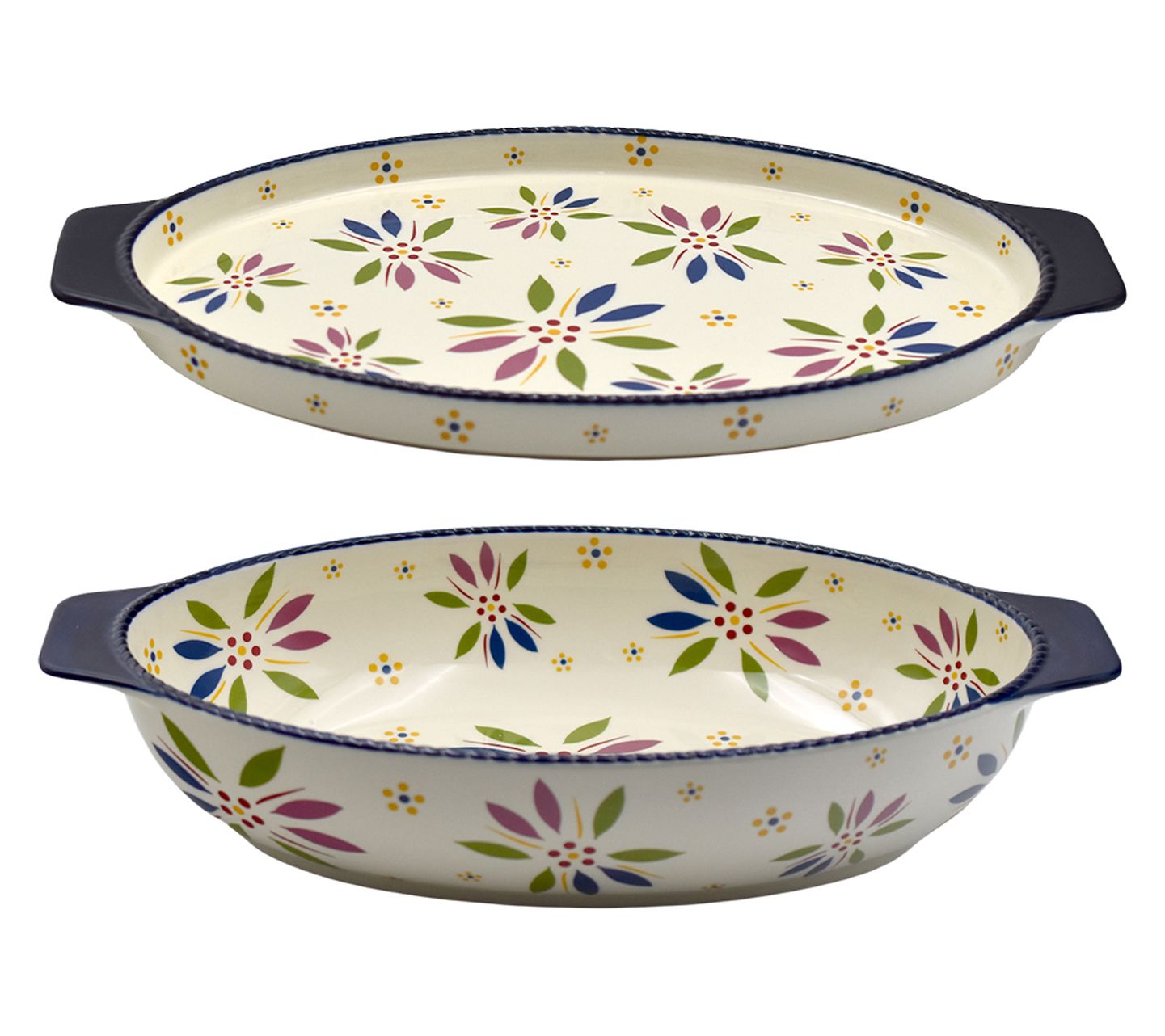 Temp-tations Old World 3-qt Shallow Casserole with Lid-It